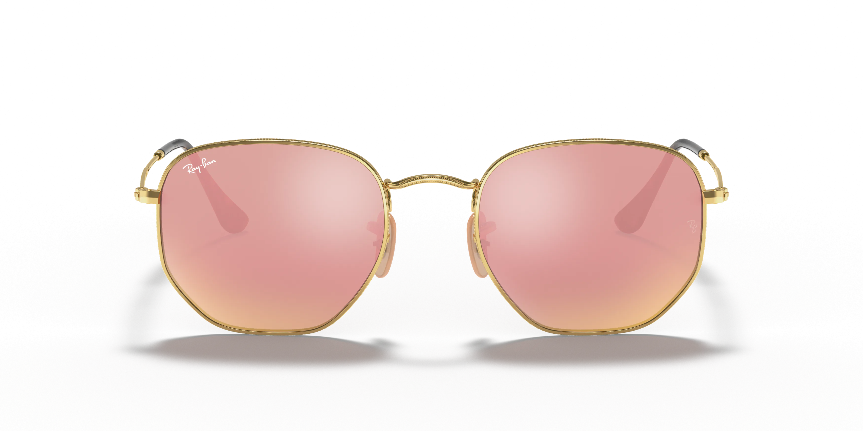 Front, Ray-Ban Hexagonal Flat Lenses RB 3548N Sunglasses