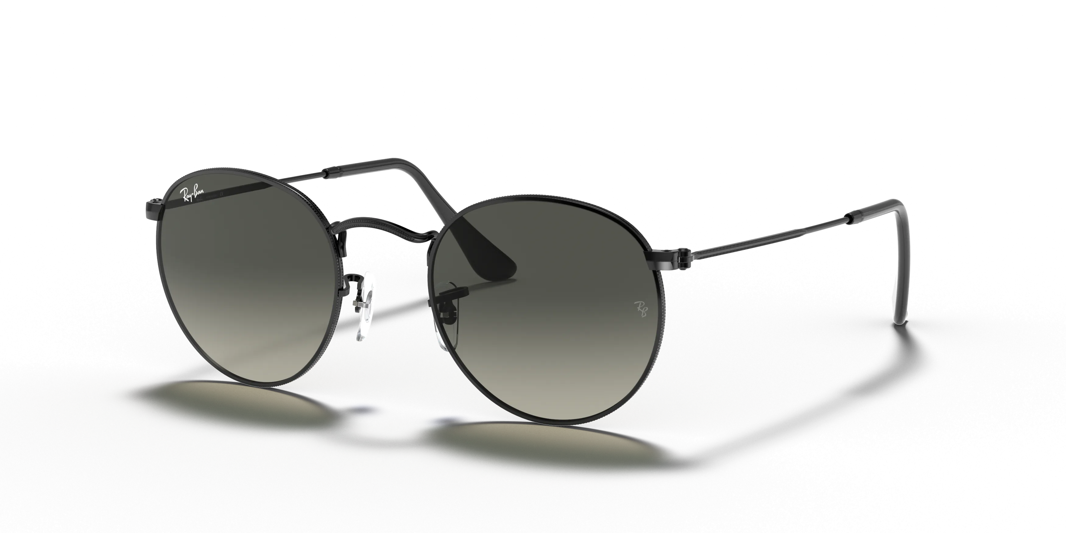 Angle_Left01, Ray-Ban Round Flat Lenses RB3447N 002/71