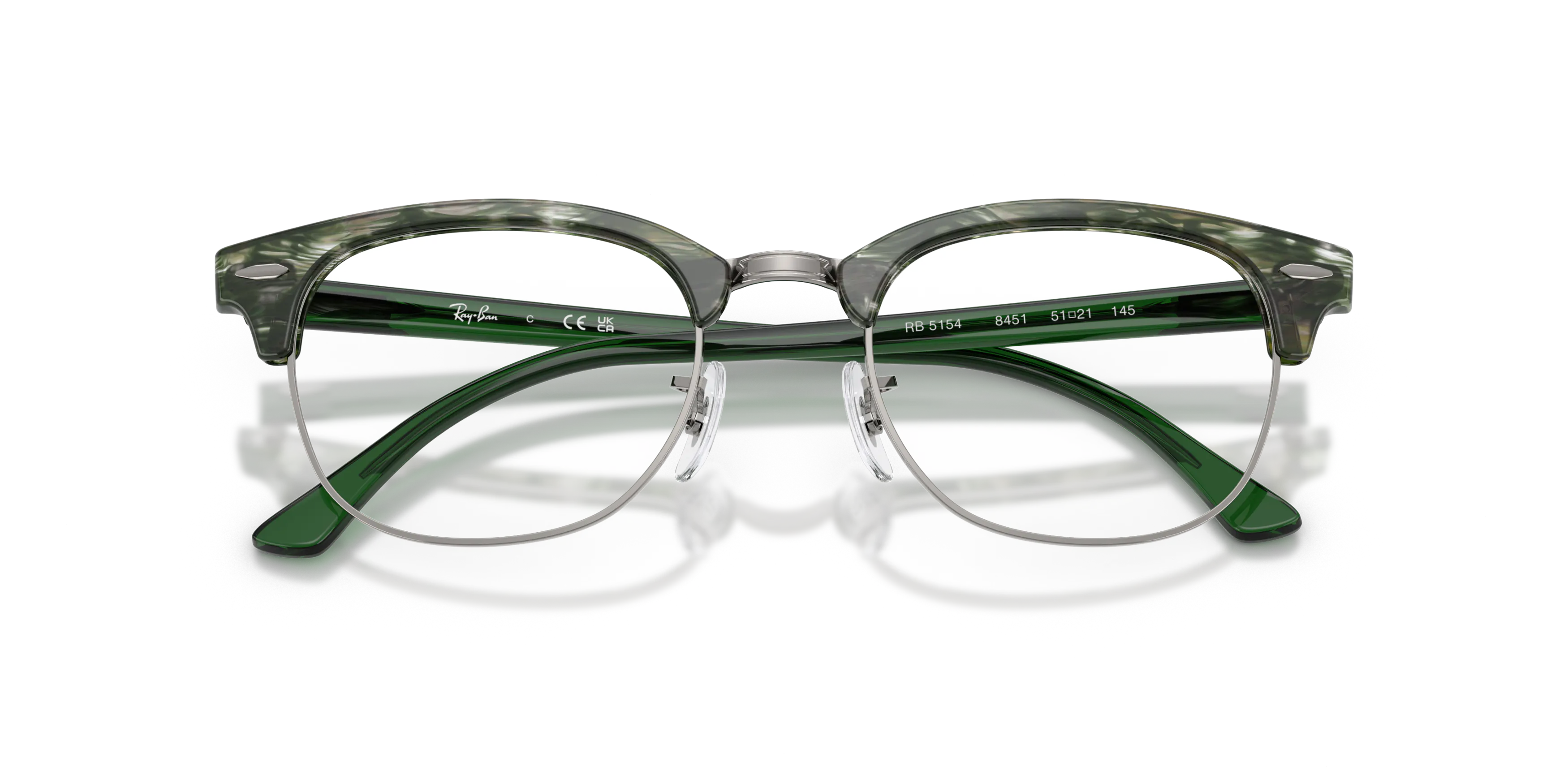 Folded, RAY-BAN Clubmaster RX5154 8451