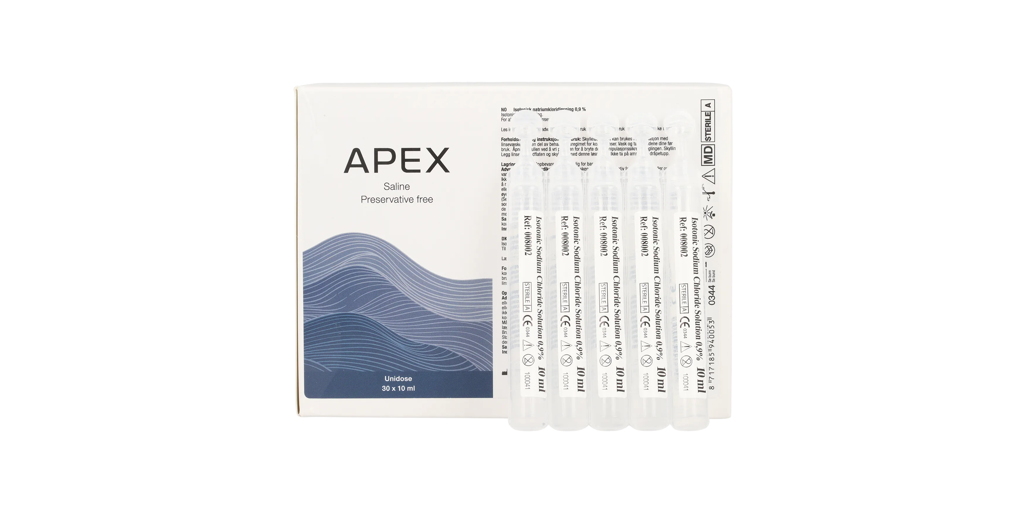 Open_Box, APEX Saline Kontaktlinsevæske 1stk