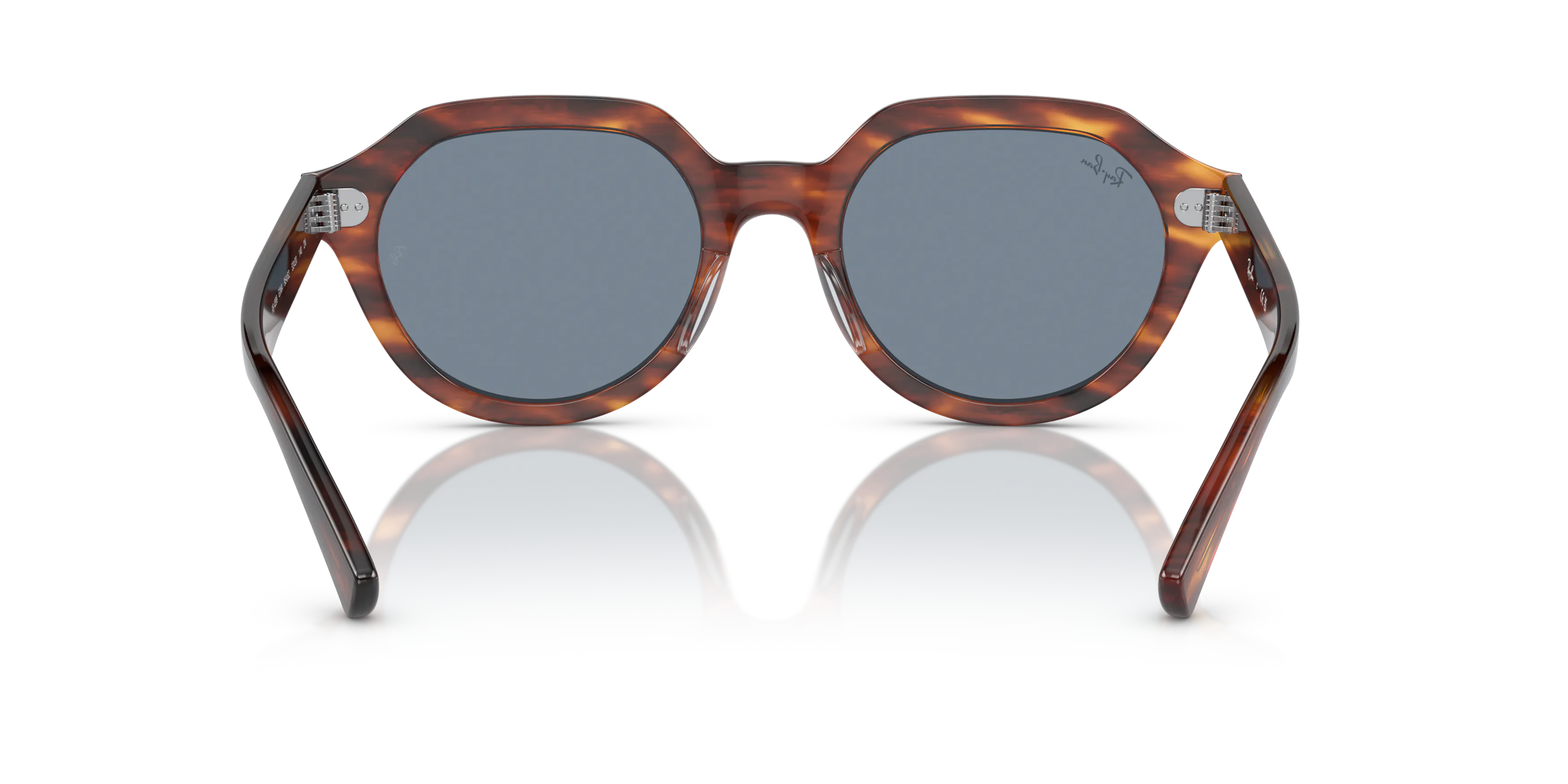 Ray-Ban RB4399 Gina square Sunglasses with Tortoise frame and Blue