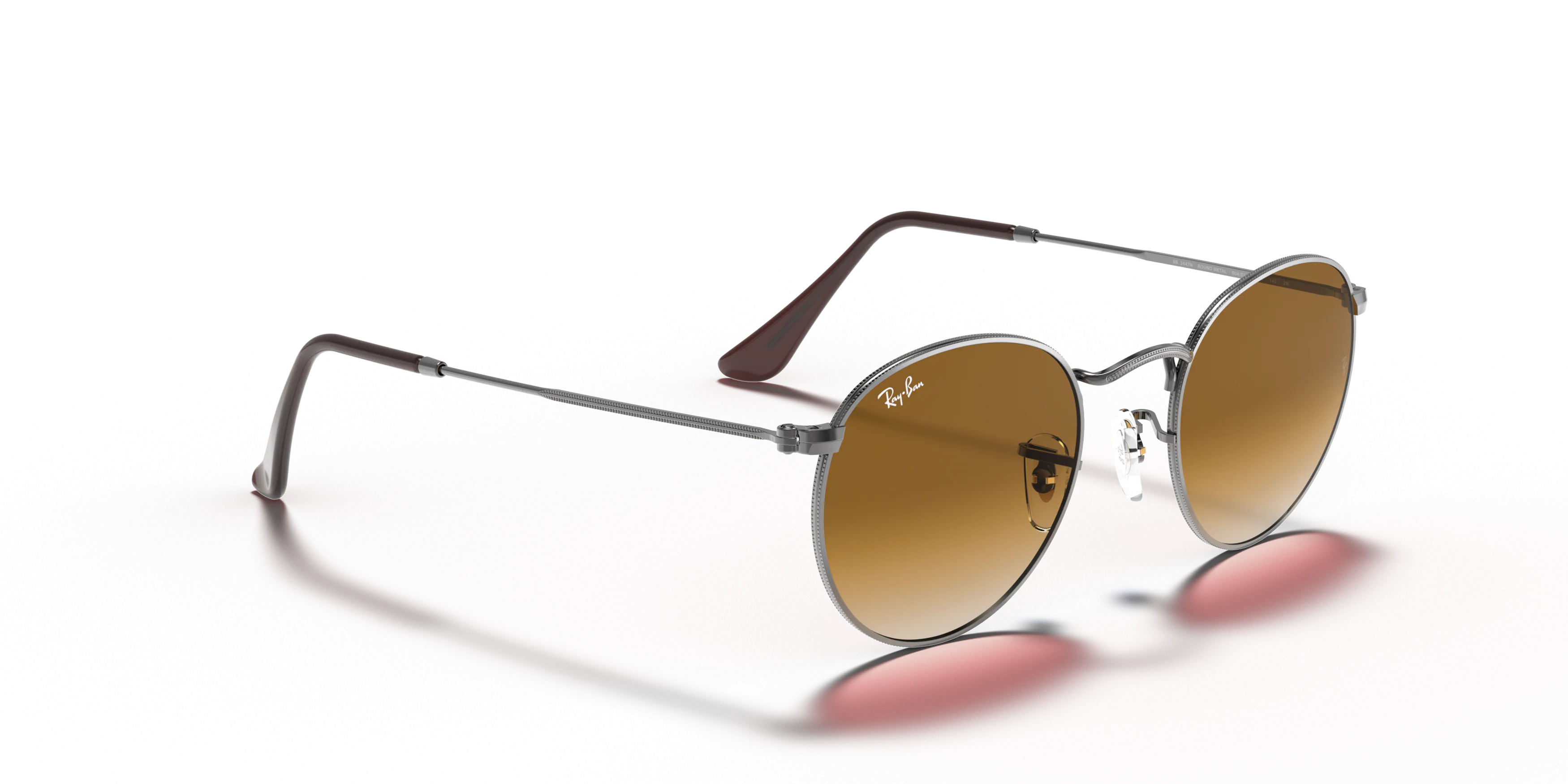 Angle_Right01, Ray-Ban Round Flat Lenses RB3447N 004/51