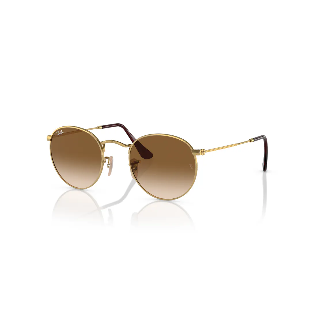 Ray-Ban Round Metal 0RB3447 Solbriller - Runde Guld