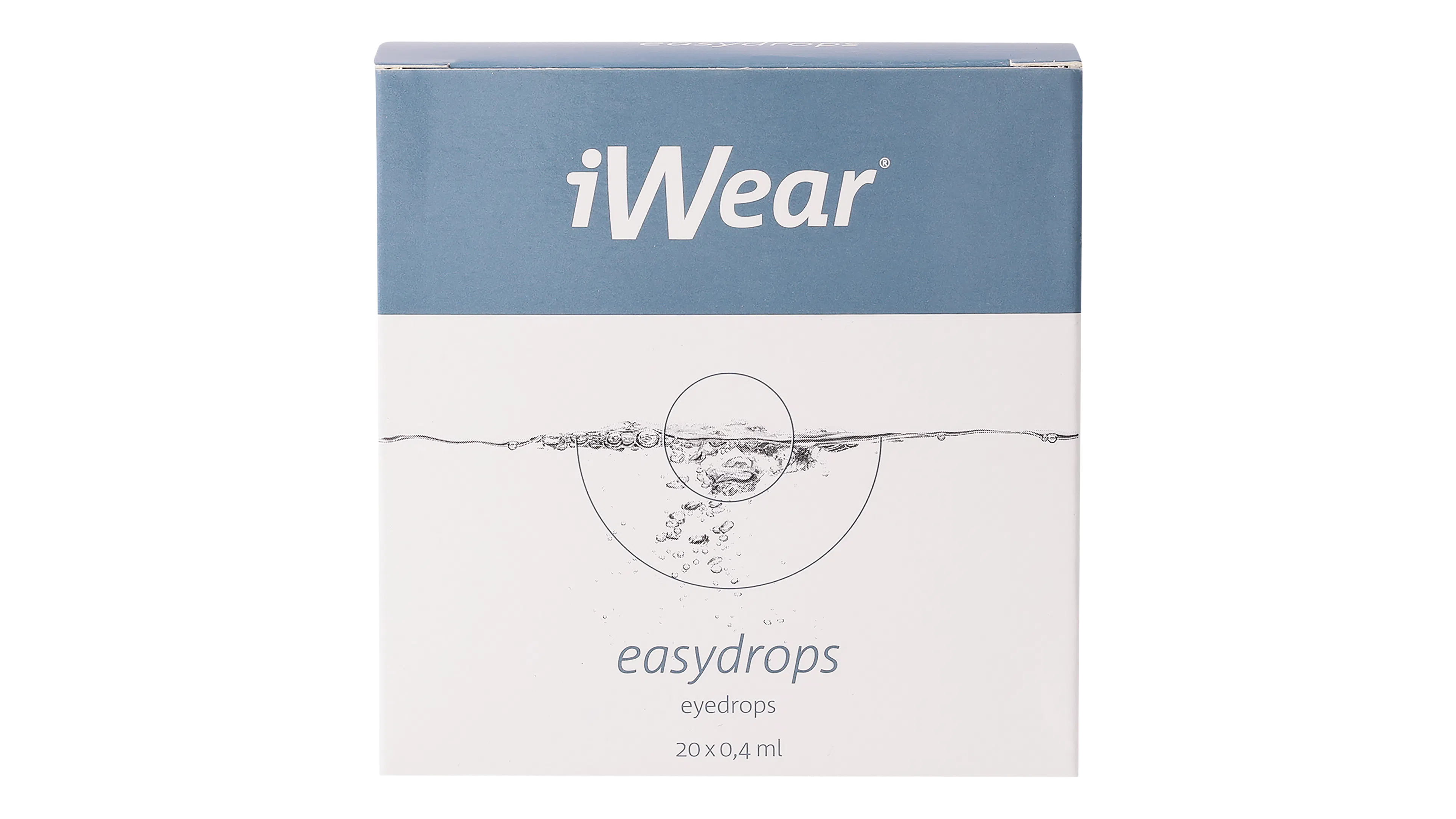 Front, iWear easydrops För Torra Ögon 20x0,4 ml