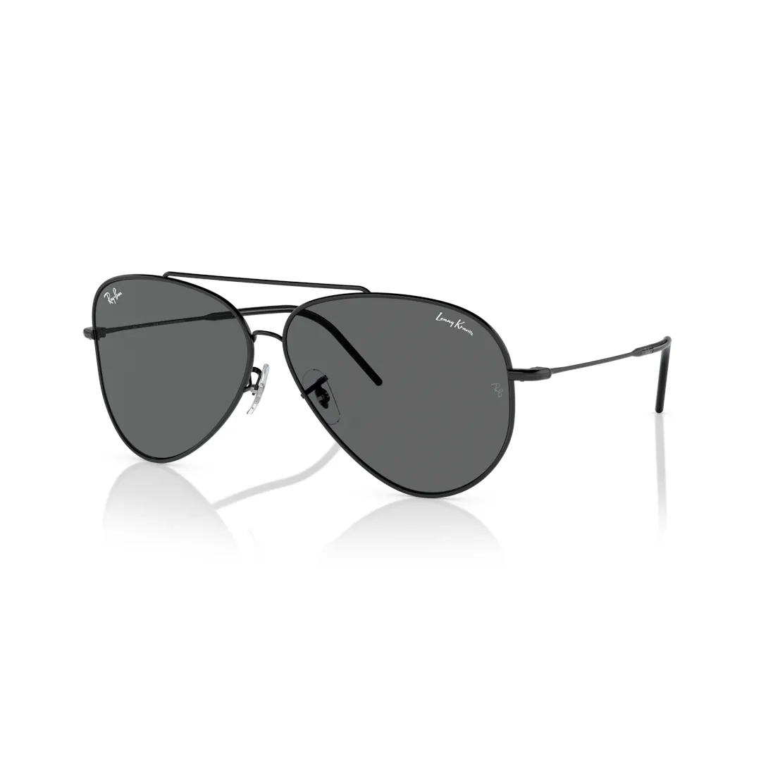 Ray-Ban Lenny Kravitz X Aviator Reverse 0RBR0101S Solbriller - Pilot Sort