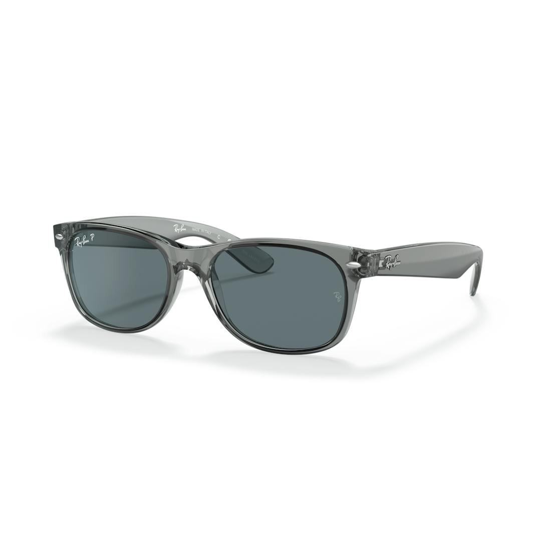 Ray-Ban New Wayfarer Classic 0RB2132 Solbriller - Firkantede Transparent Polariserede Linser