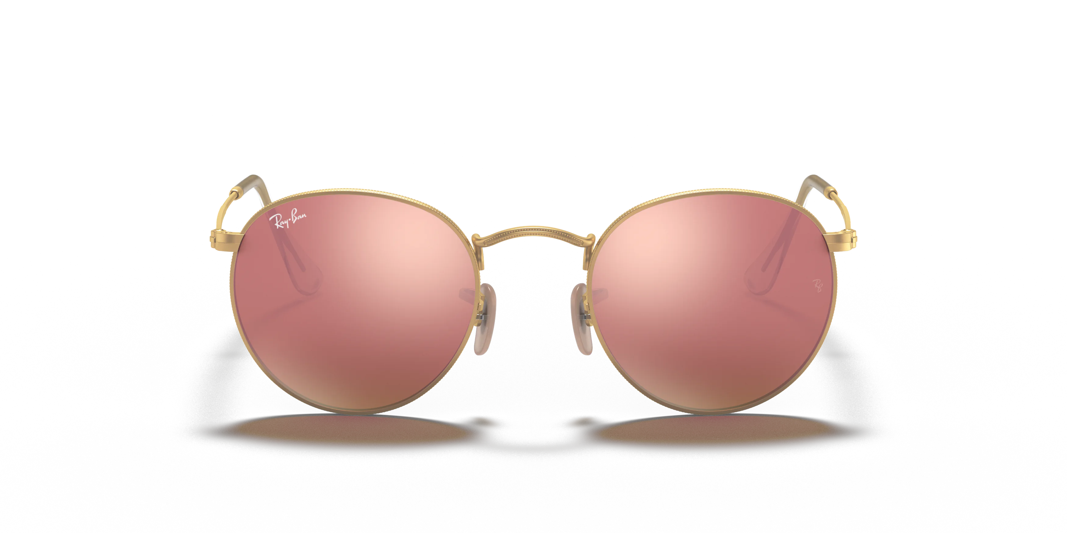 Front, RAY-BAN Round Flash Lenses RB3447 112/Z2