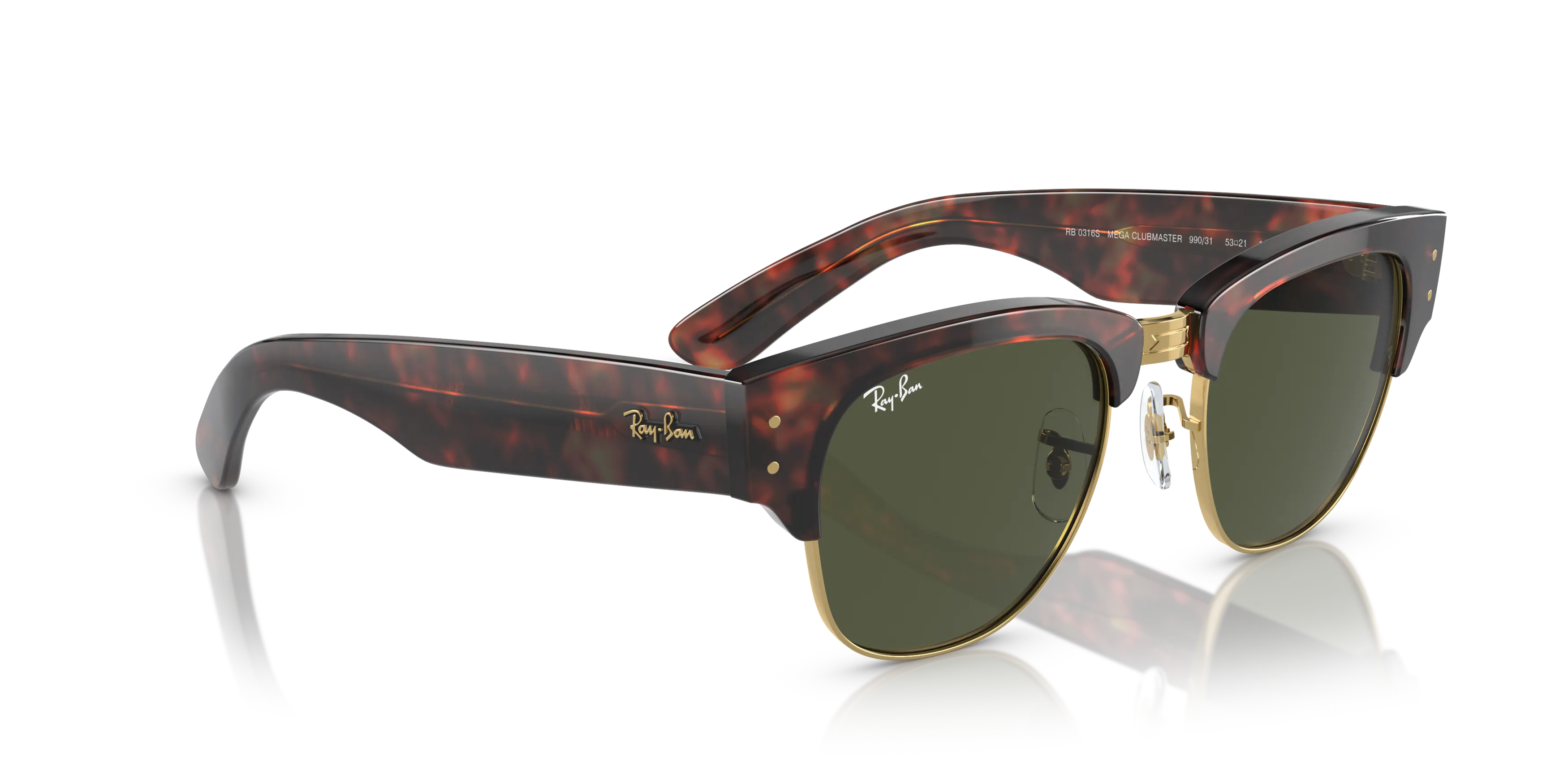 Angle_Right01, Ray-Ban Mega Clubmaster RB0316S 990/31