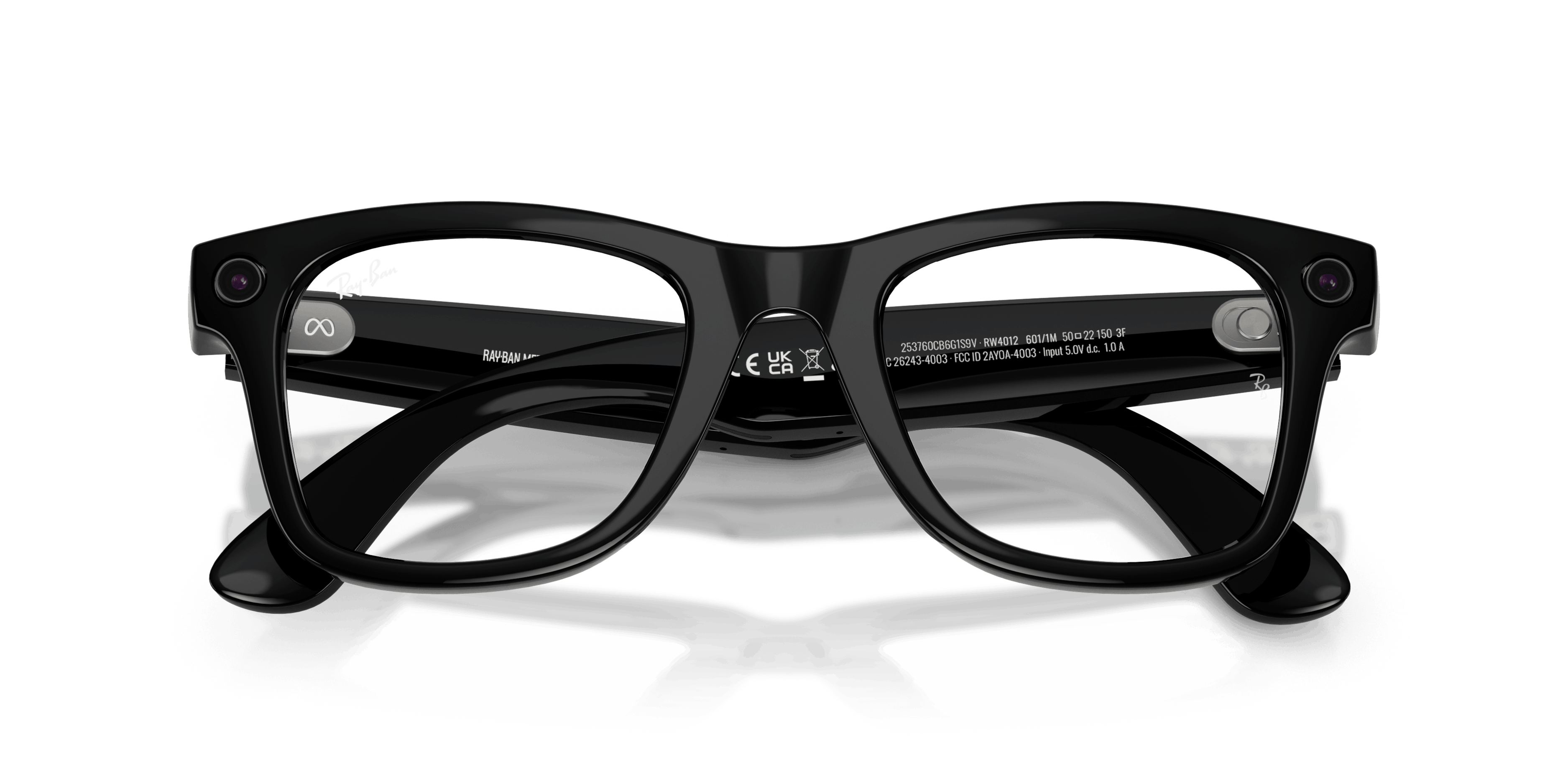 Folded, Ray-Ban Meta Wayfarer Transitions® RW4012 601/1M