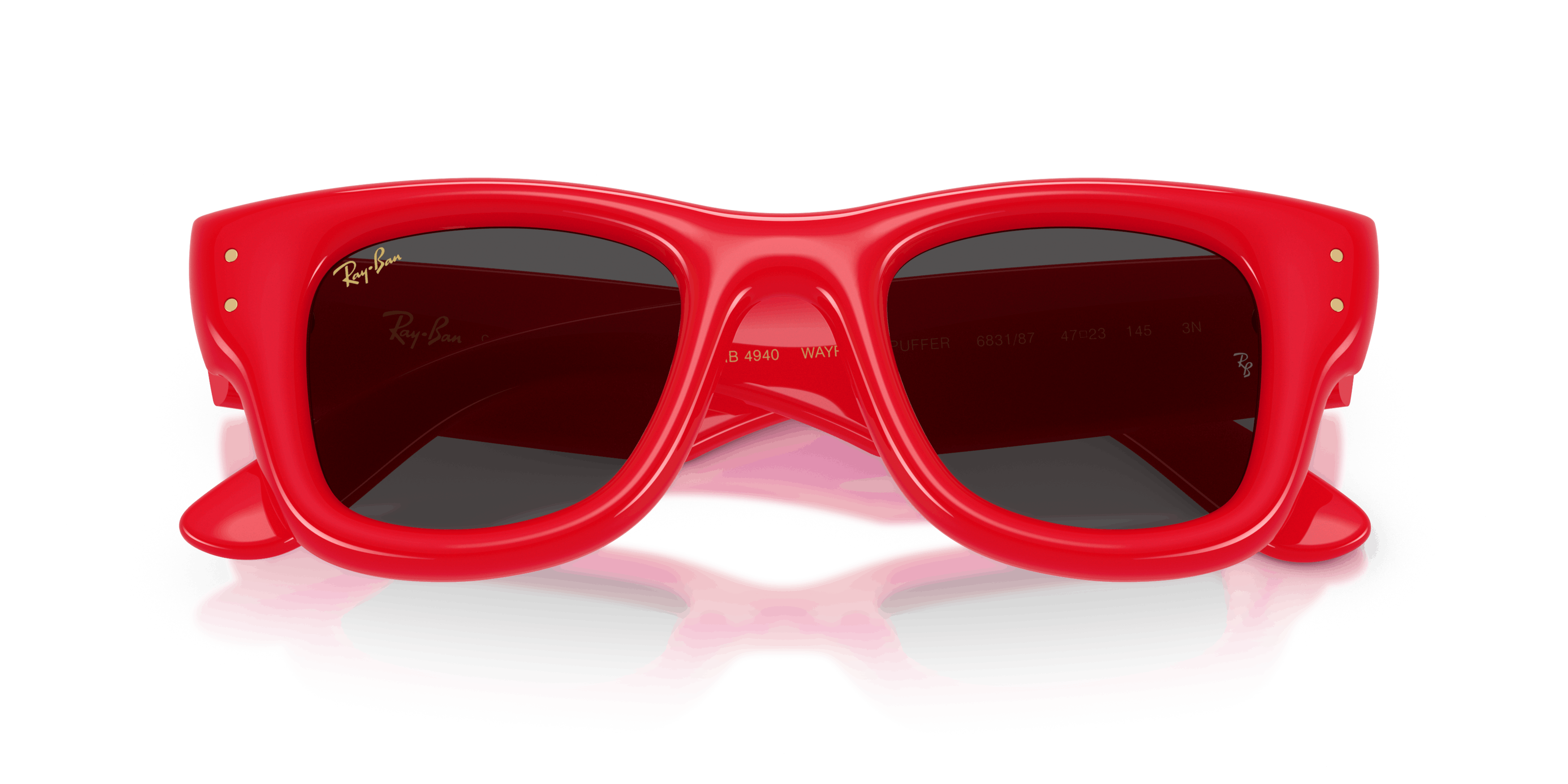 Folded, Ray-Ban Wayfarer Puffer RB 4940 Sunglasses