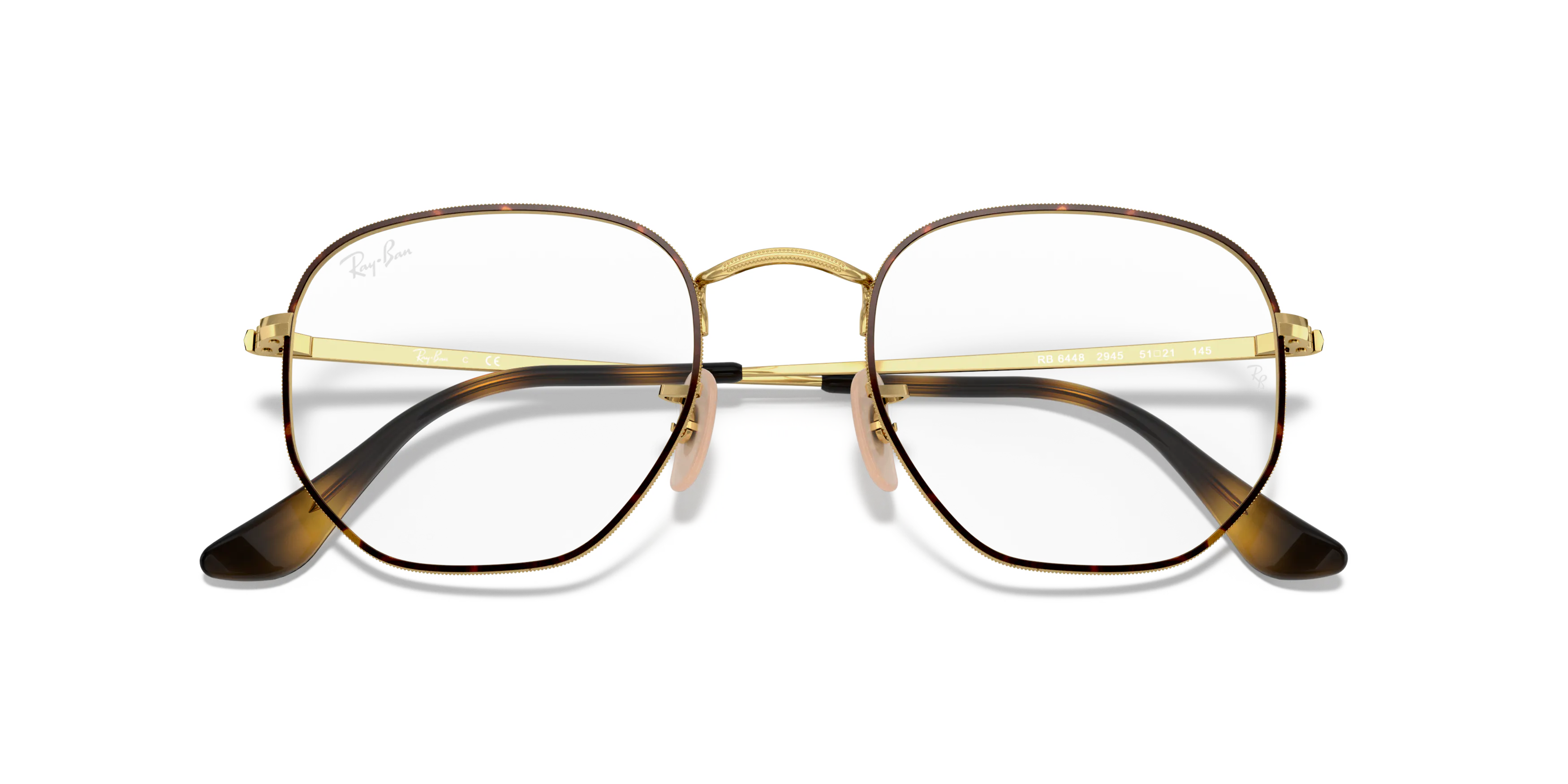 Folded, RAY-BAN Hexagonal Optics RX6448 2945