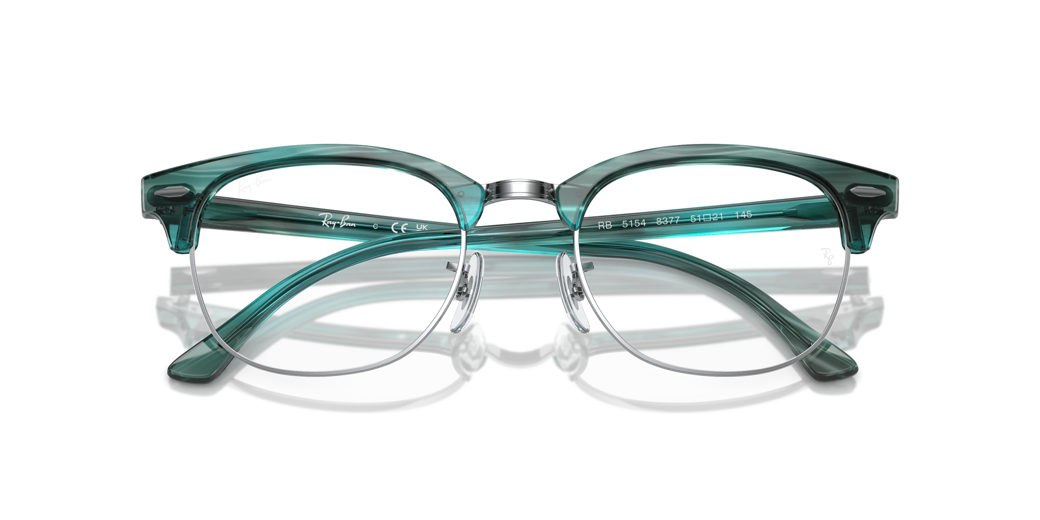 Folded, RAY-BAN Clubmaster Optics RX5154 8377