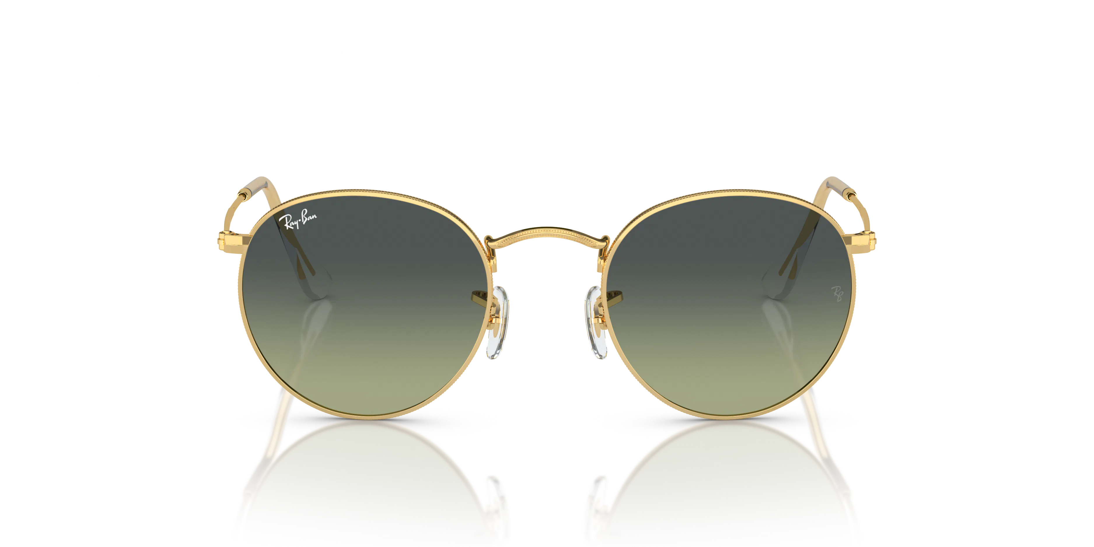 Front, Ray-Ban ROUND METAL RB3447 001/BH