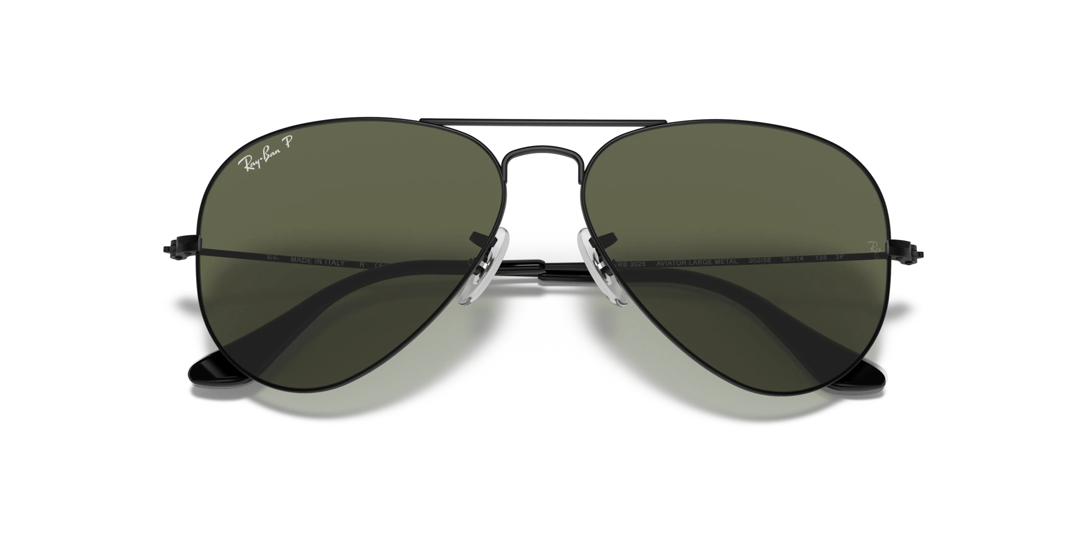 Folded, Ray-Ban Aviator Classic RB3025 002/58