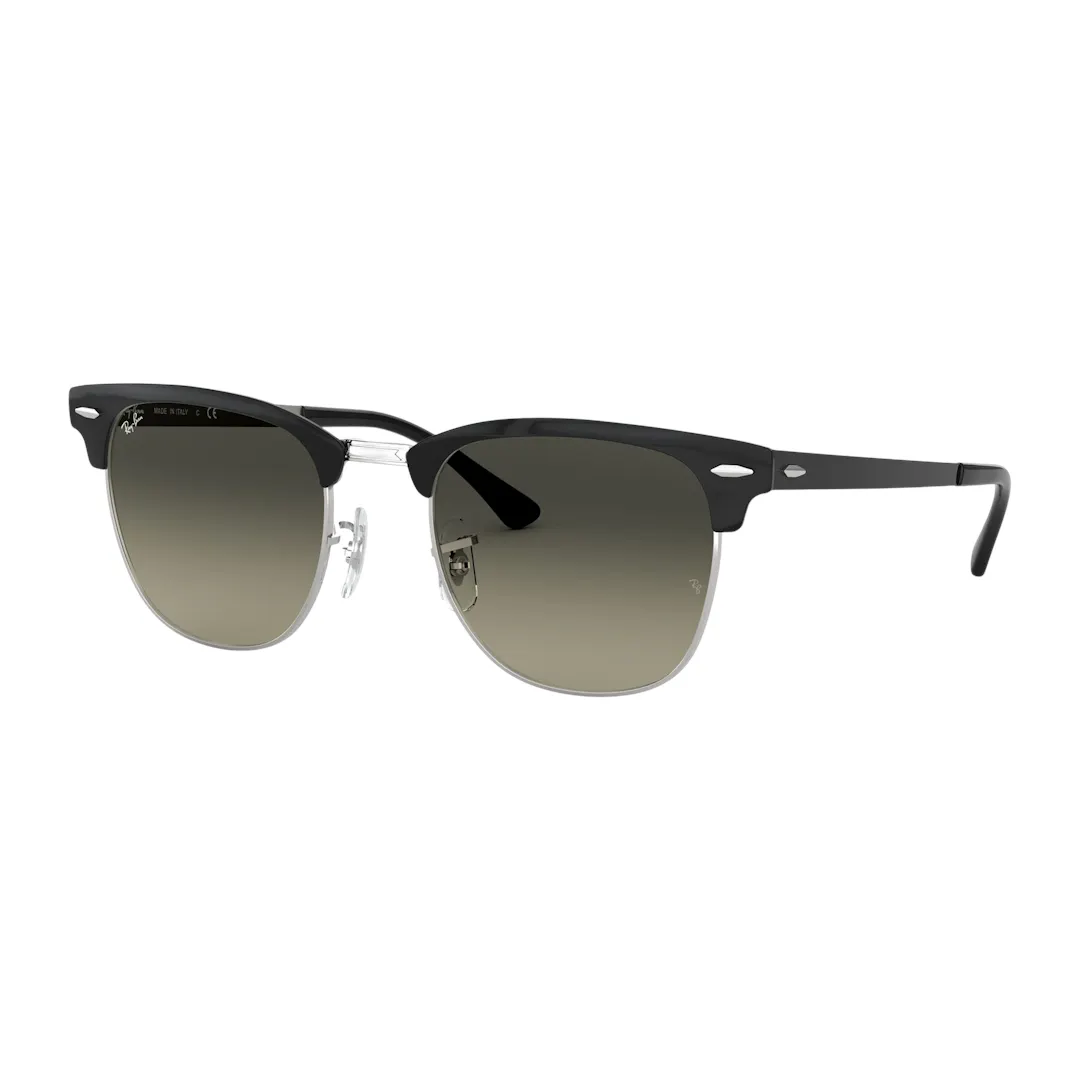 Ray-Ban Clubmaster Metal 0RB3716 Solbriller - Firkantede Sølv