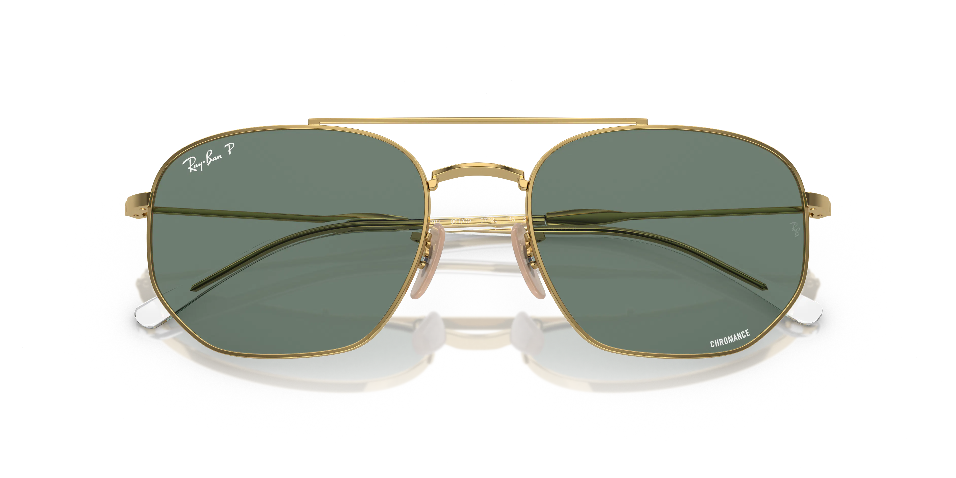 Ray-Ban RB3707 irregular Sunglasses with Grey frame and Grey