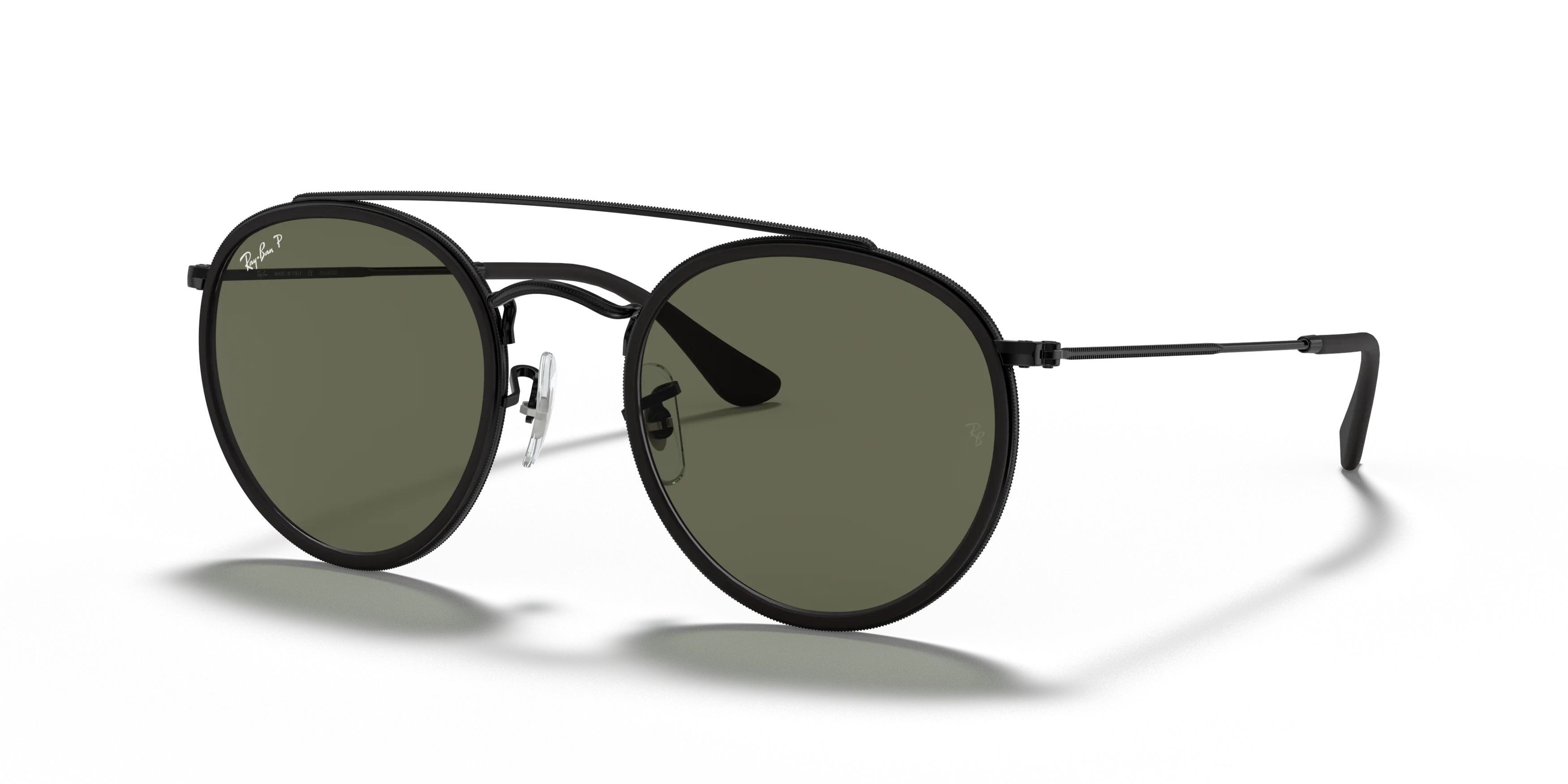 Angle_Left01, Ray-Ban Round Double Bridge RB3647N 002/58