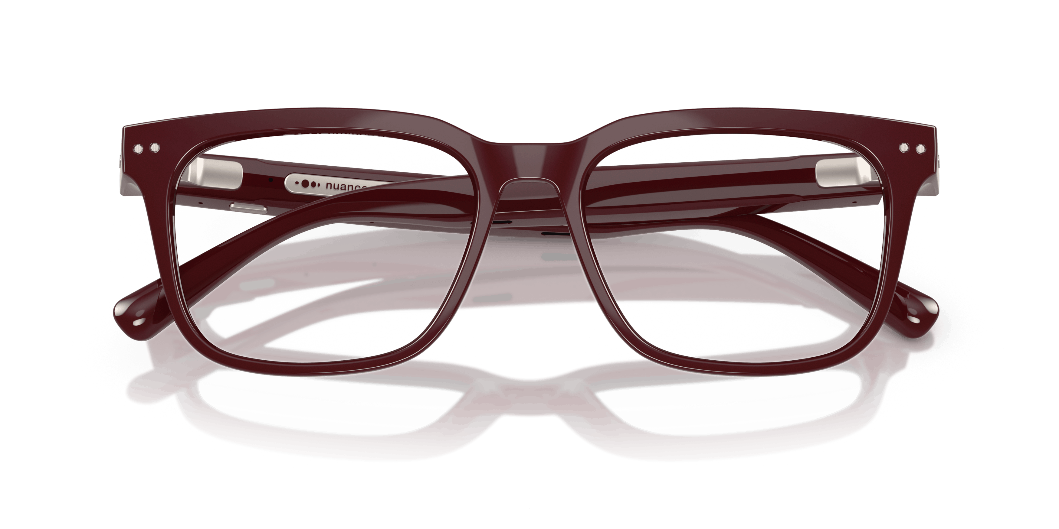 Folded, Nuance Audio AW5004 Hearing Glasses with Transitions® Lenses
