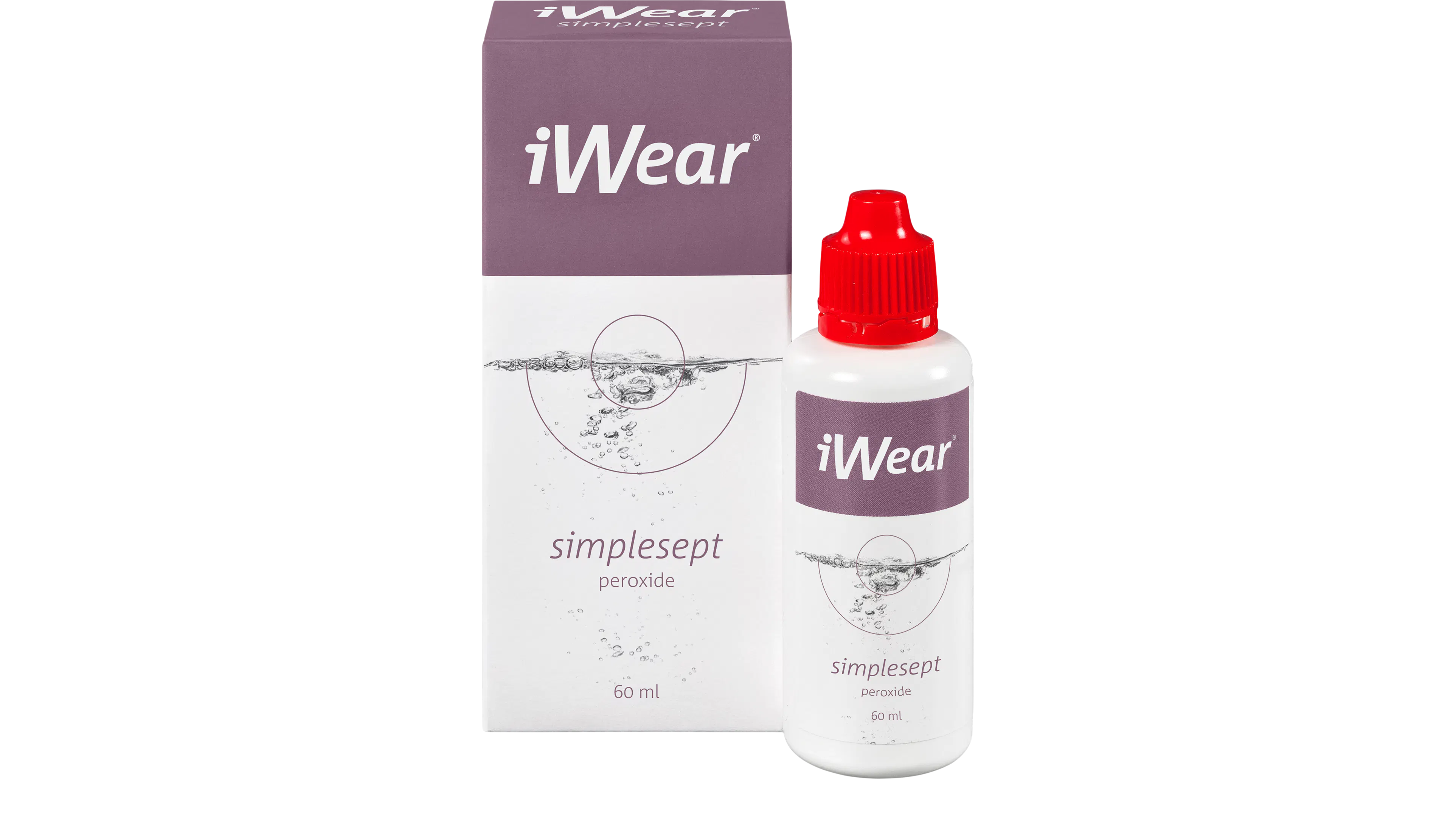 iWear Simplesept 60ml Peroxido Desinfecao e Limpeza 60ml
