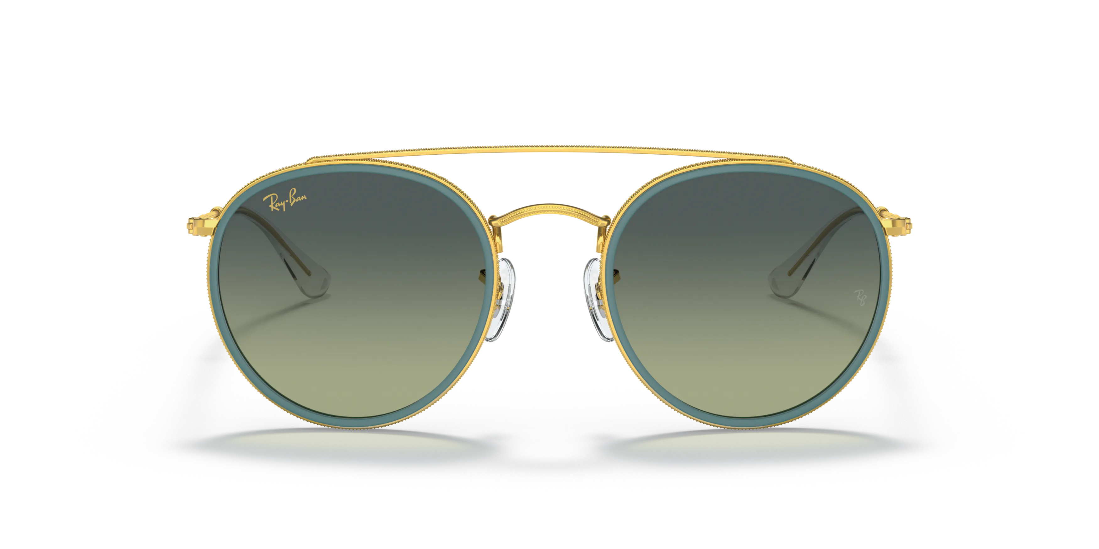 Front, Ray-Ban Round Double Bridge RB3647N 9235BH