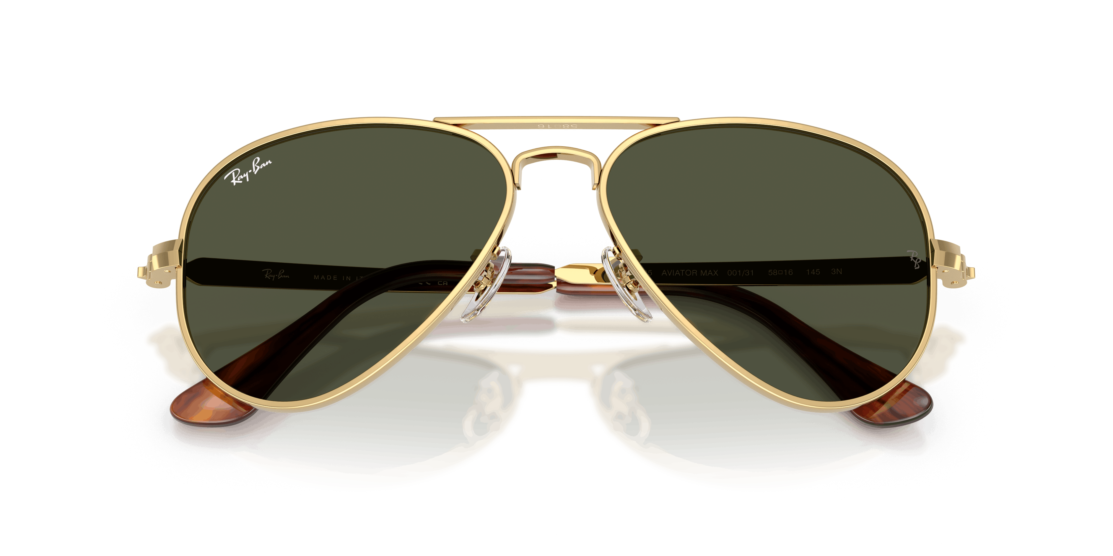 Folded, Ray-Ban Aviator Max RB3925 001/31