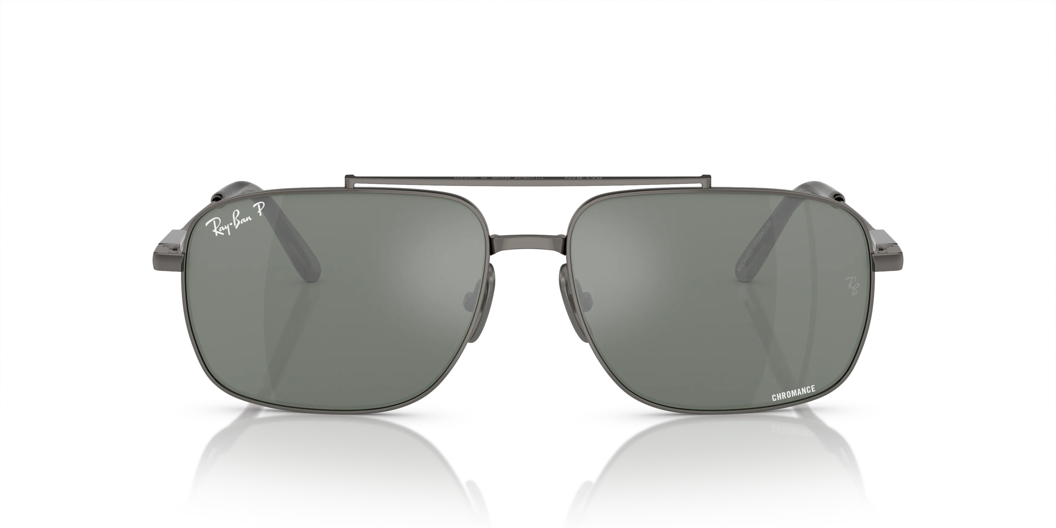 Front, Ray-Ban Michael Titanium RB 8096 Sunglasses