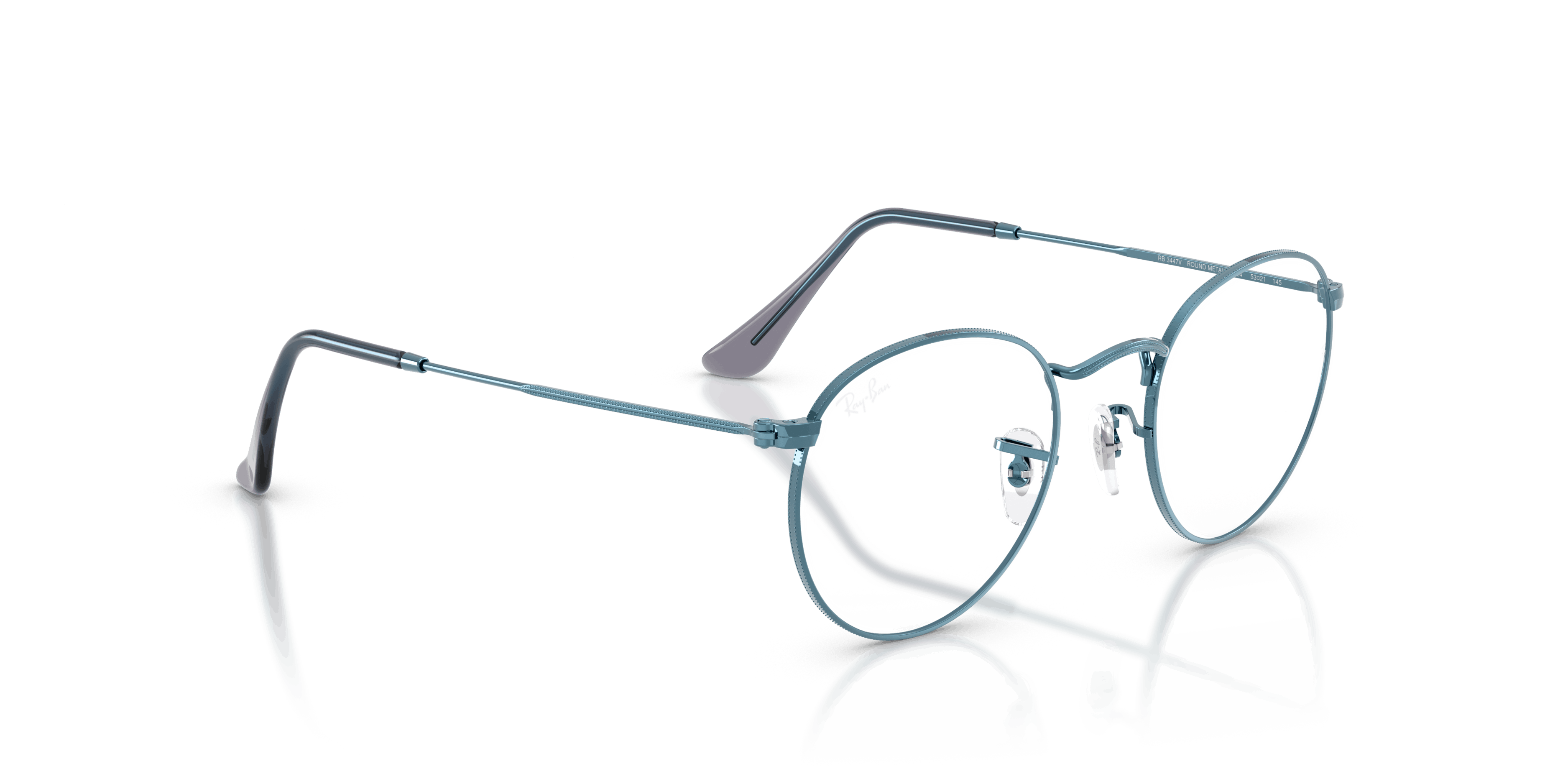 Angle_Right01, Ray-Ban Round Metal RX 3447V Glasses