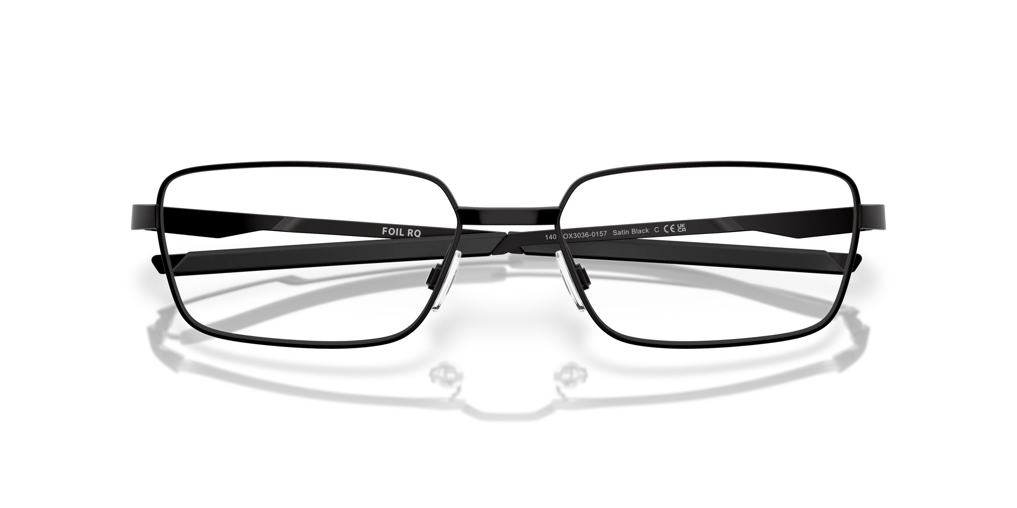 Oakley OX3036 Foil RQ rectangle Glasses with Blue frame | David Clulow