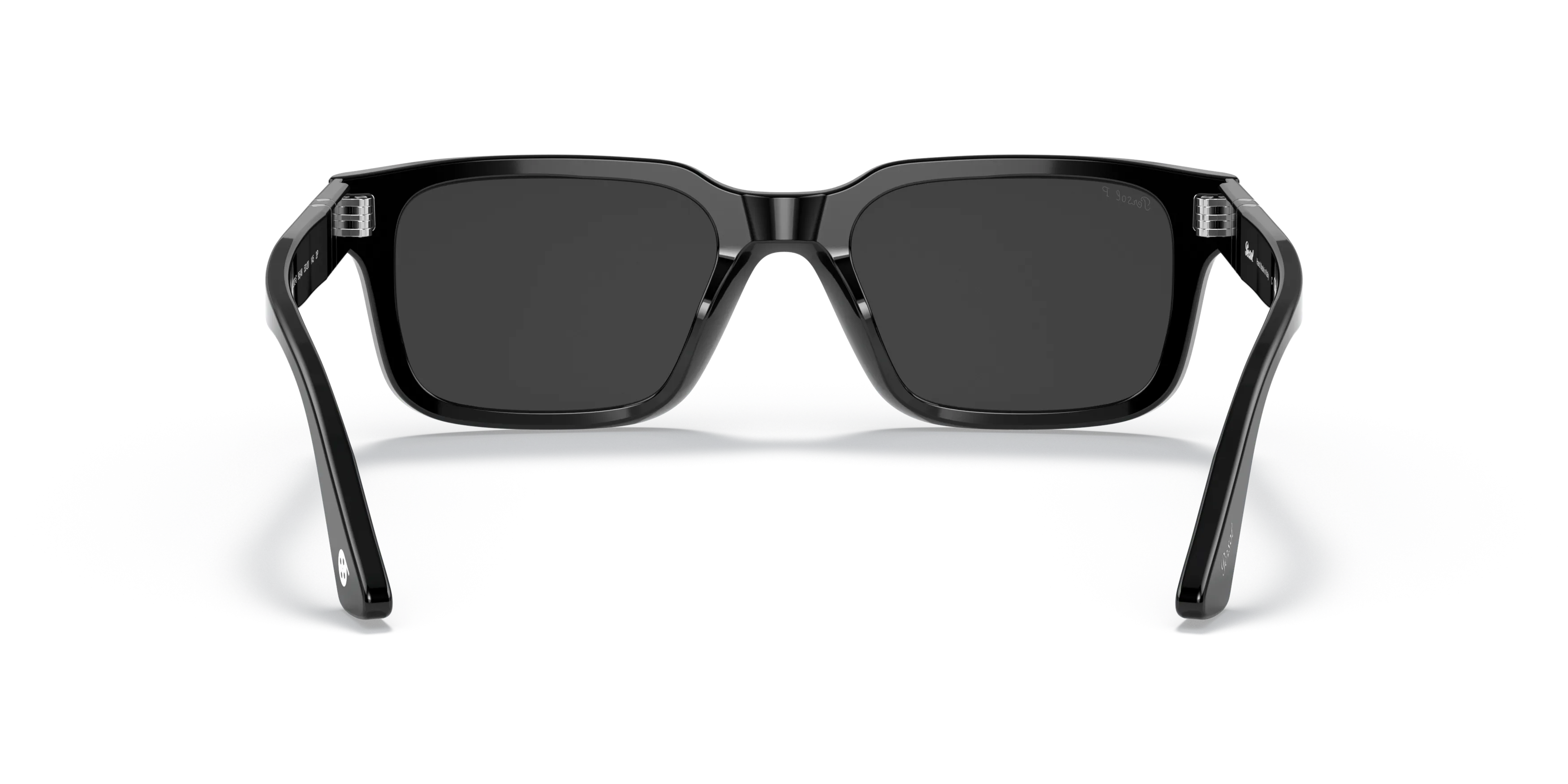 Persol PO3272S rectangle Sunglasses with Black frame and Grey