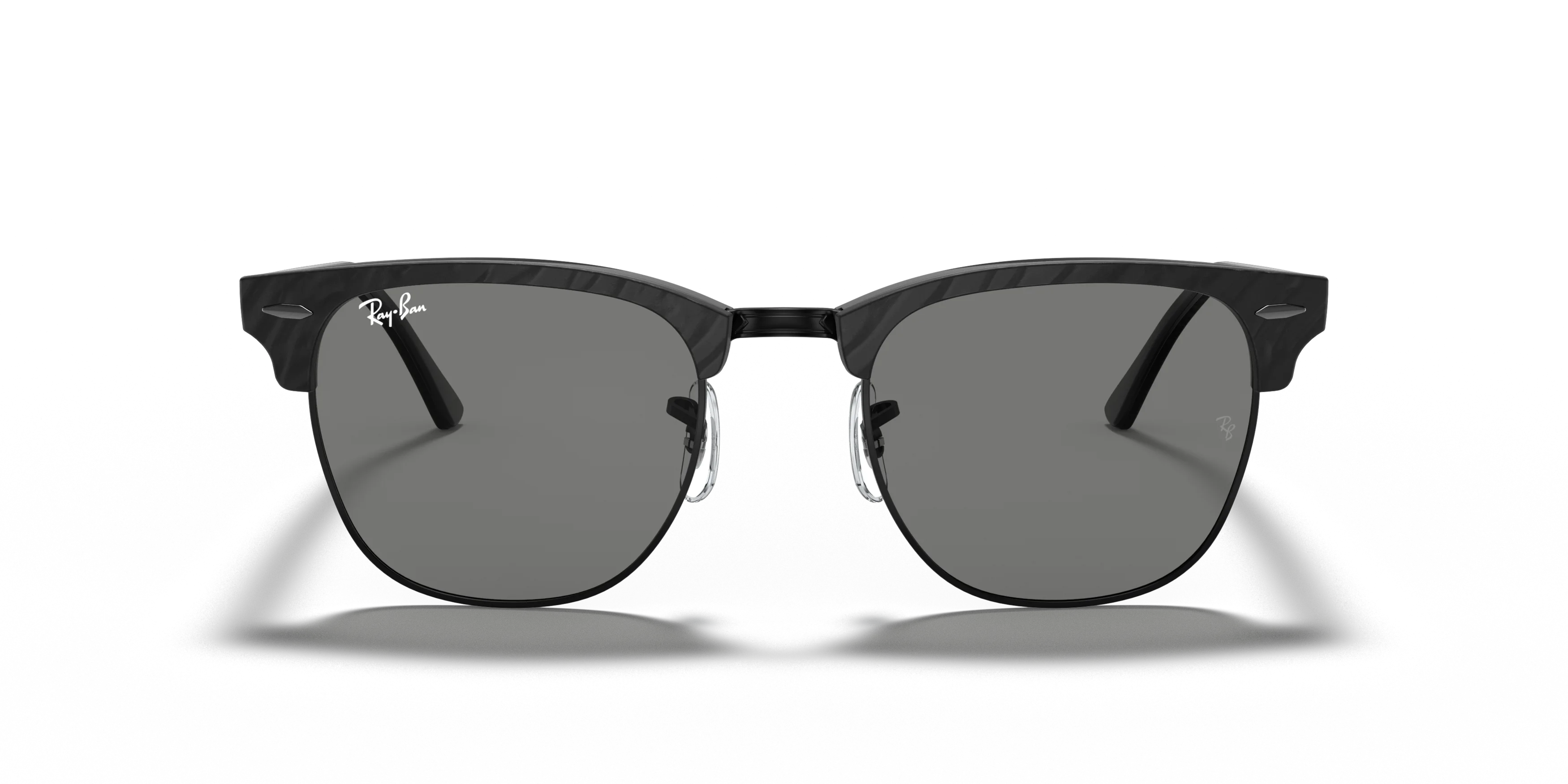 Front, Ray-Ban Clubmaster Marble RB3016 1305B1 Solglasögon