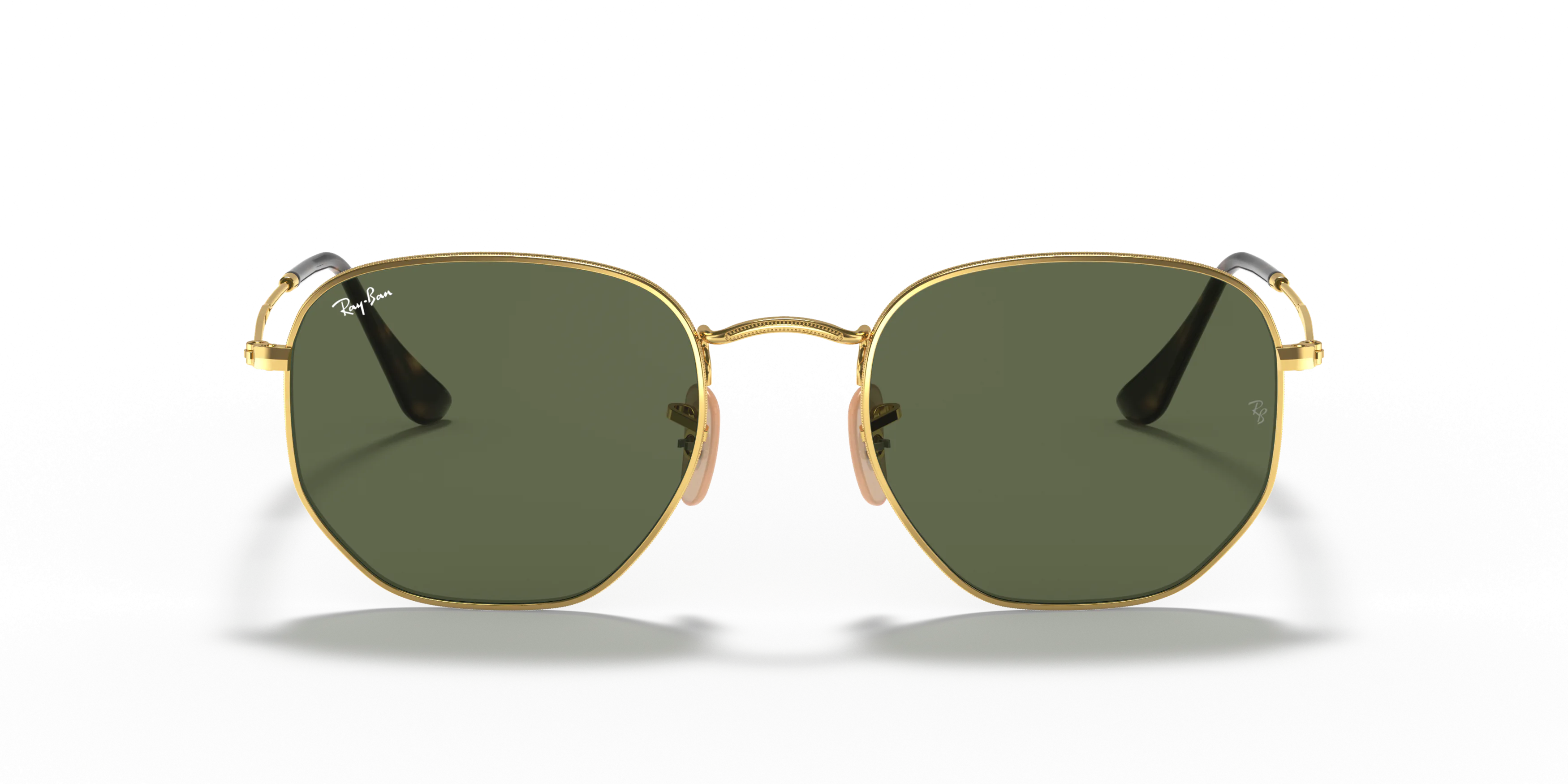 Front, Ray-Ban Hexagonal Flat Lenses RB 3548N Sunglasses