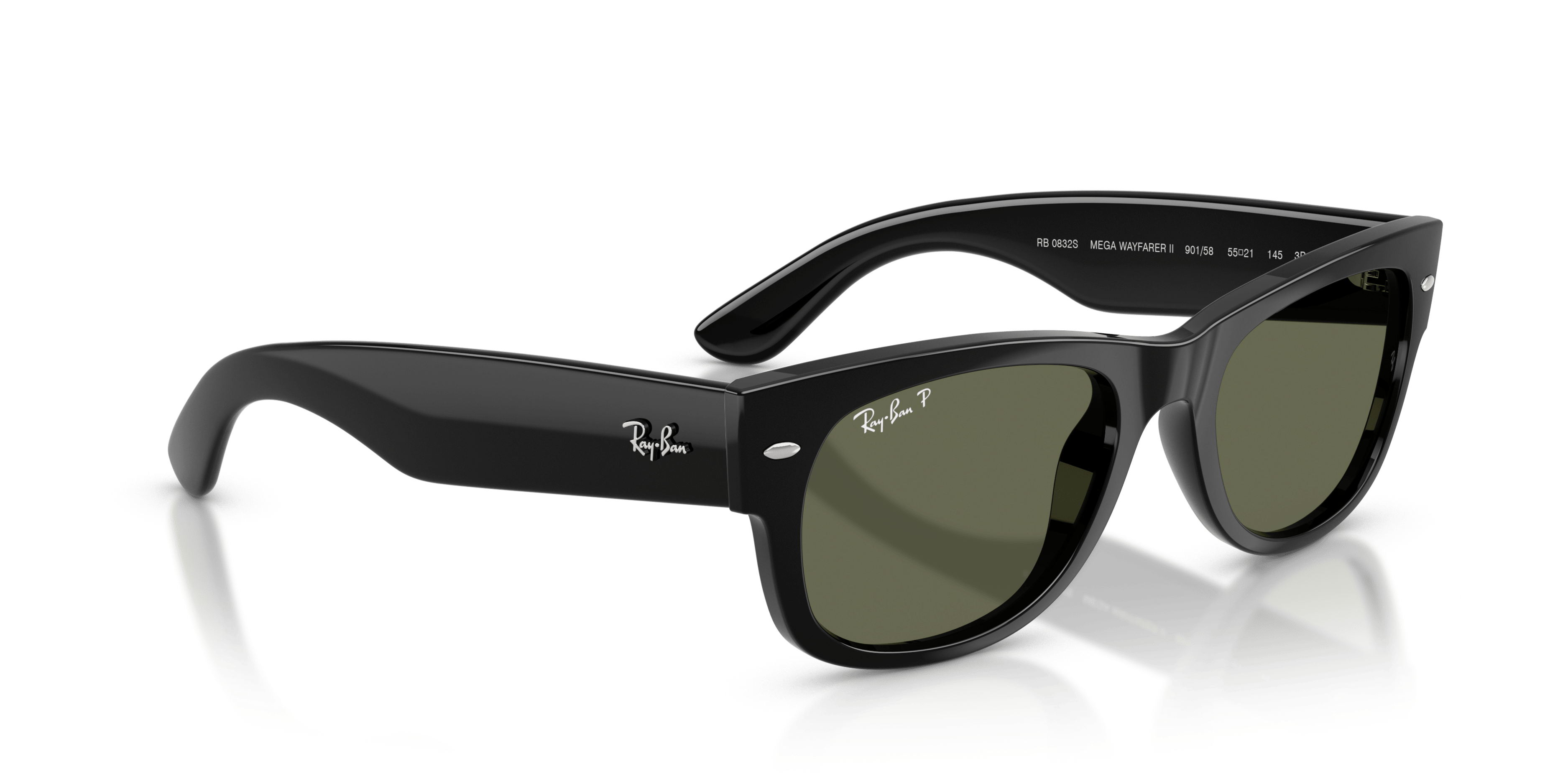 Angle_Right01, Ray-Ban Mega Wayfarer II RB0832S 901/58
