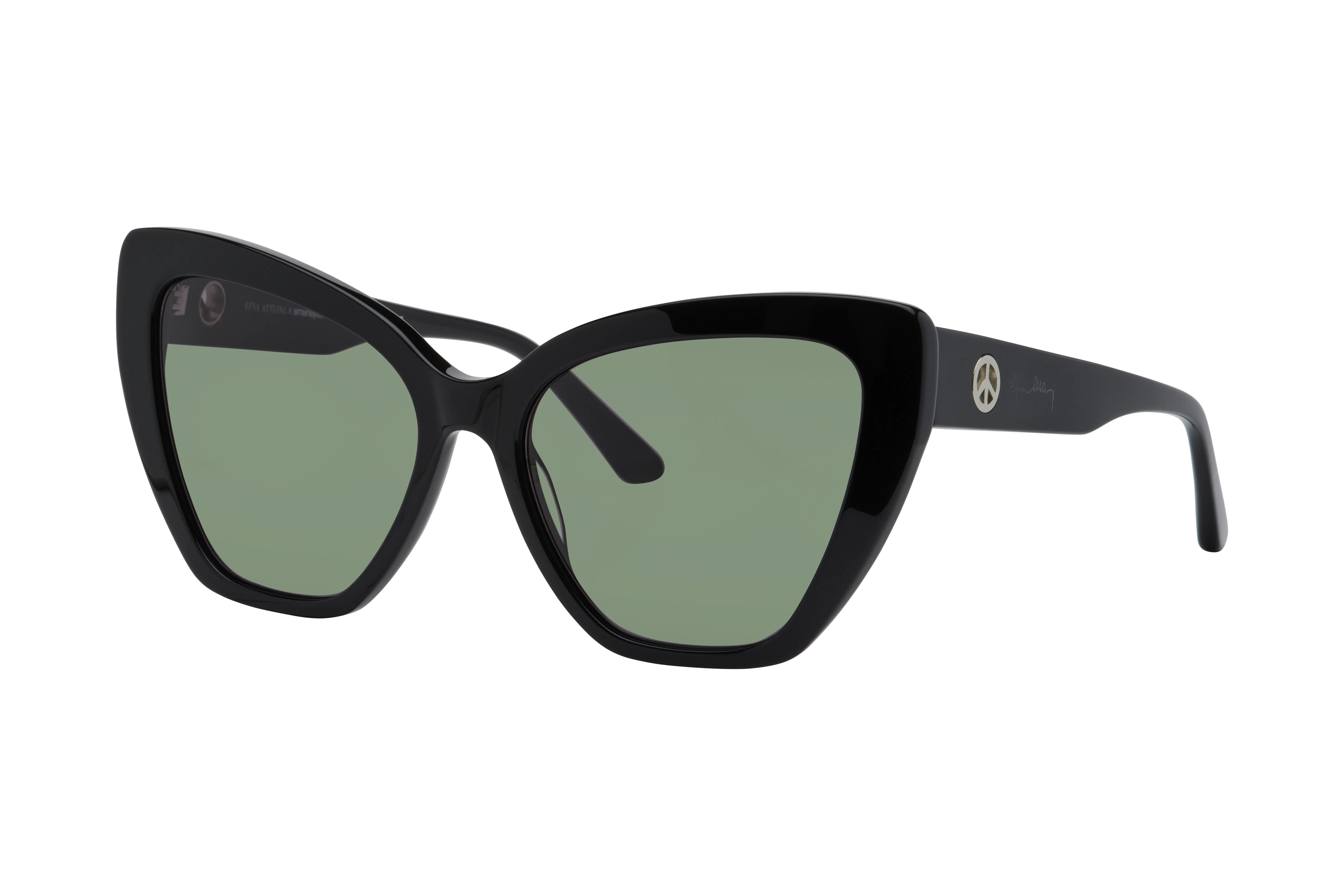 Angle_Left01, Efva Attling EFVA8058 9991 Solbriller