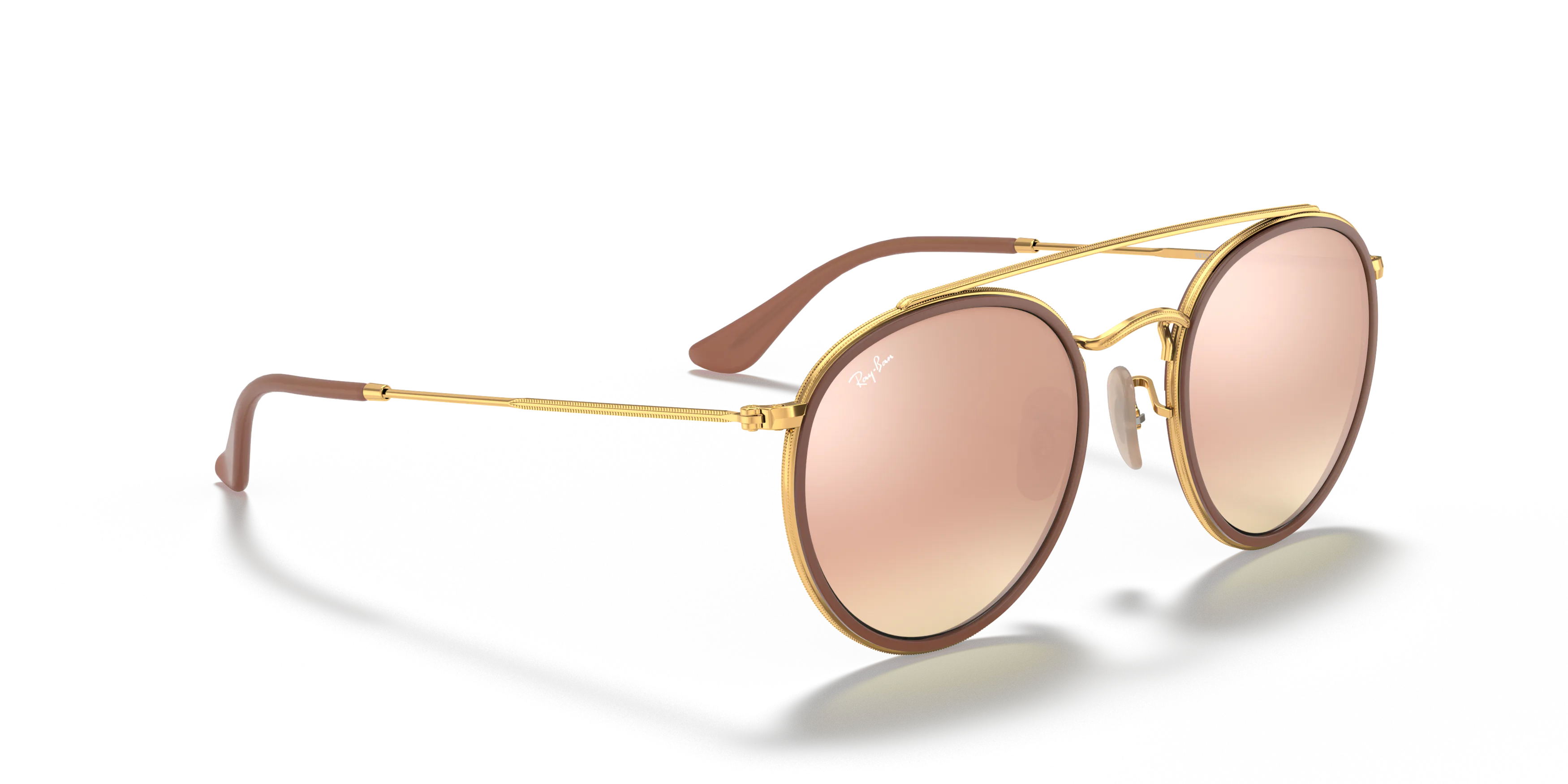 Angle_Right01, Ray-Ban Round Double Bridge RB3647N 001/7O