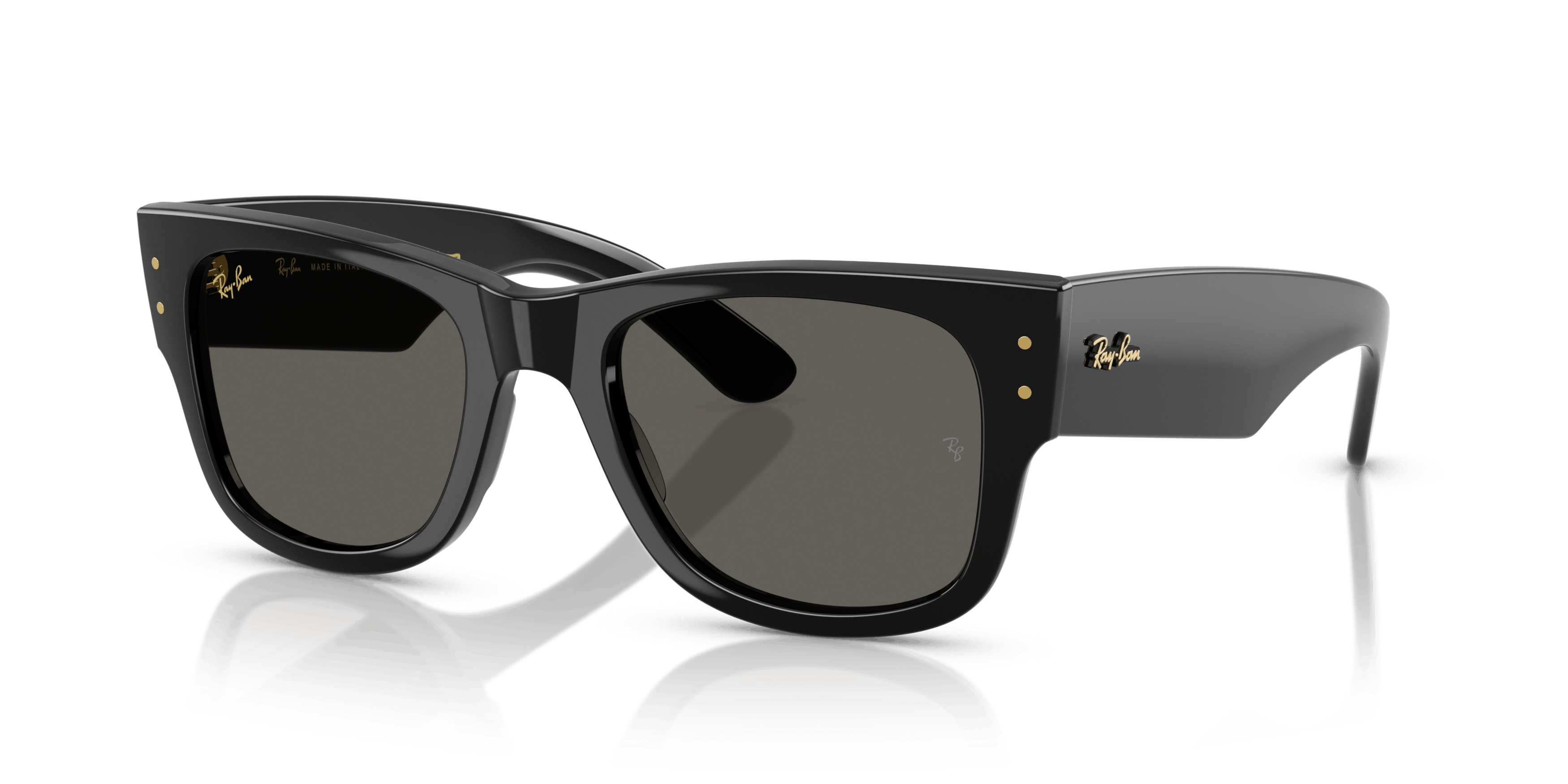 Angle_Left01, Ray-Ban Mega Wayfarer Black Out 0RB0840S 6826J5 Solbriller