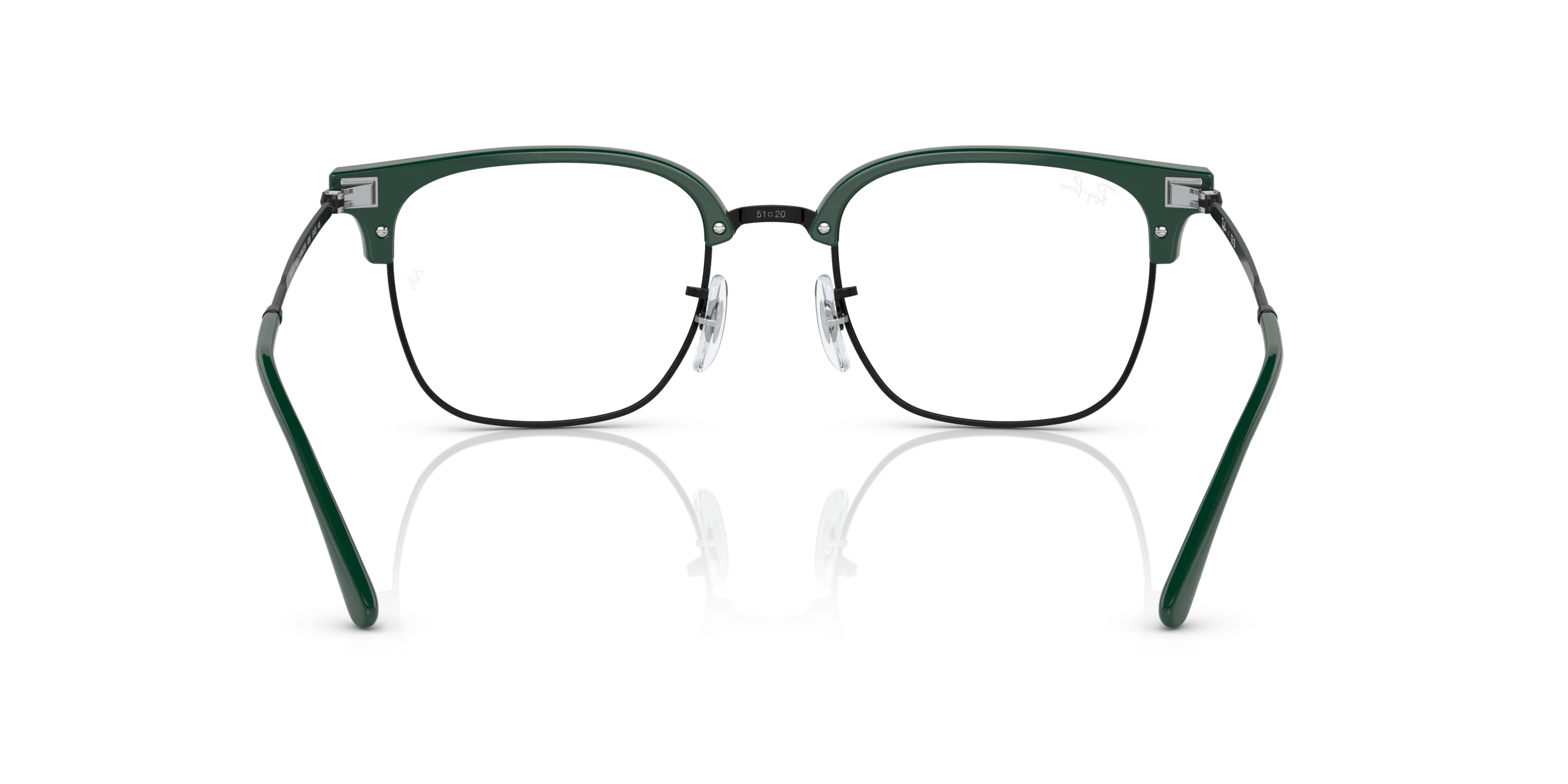 Ray-Ban RB7216 New Clubmaster Glasses square Glasses with Green frame ...