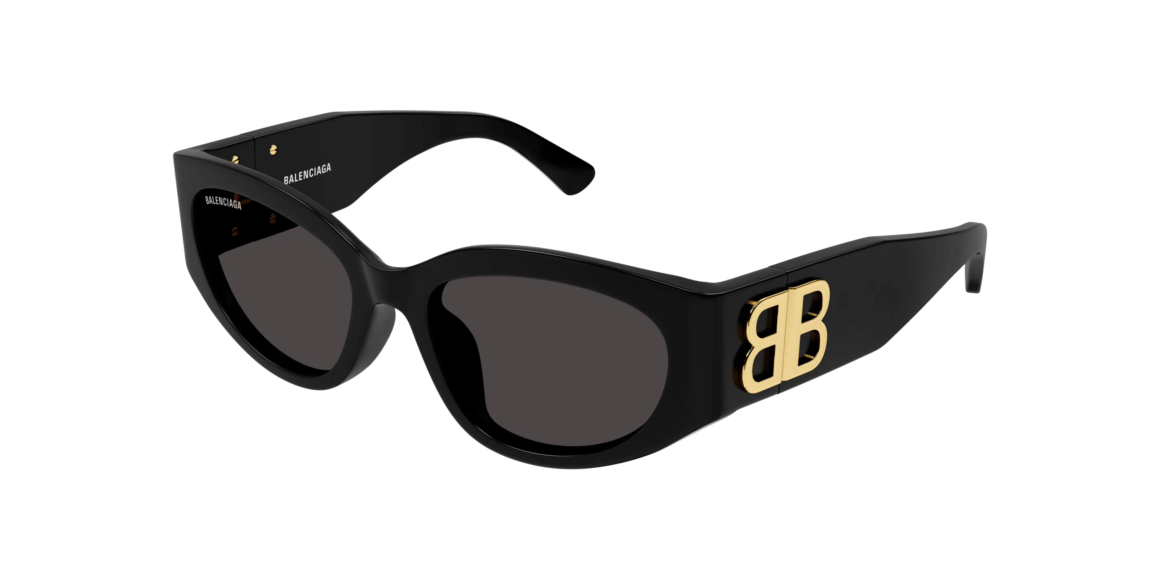 Balenciaga BB0324SK Solbriller - Runde Sort