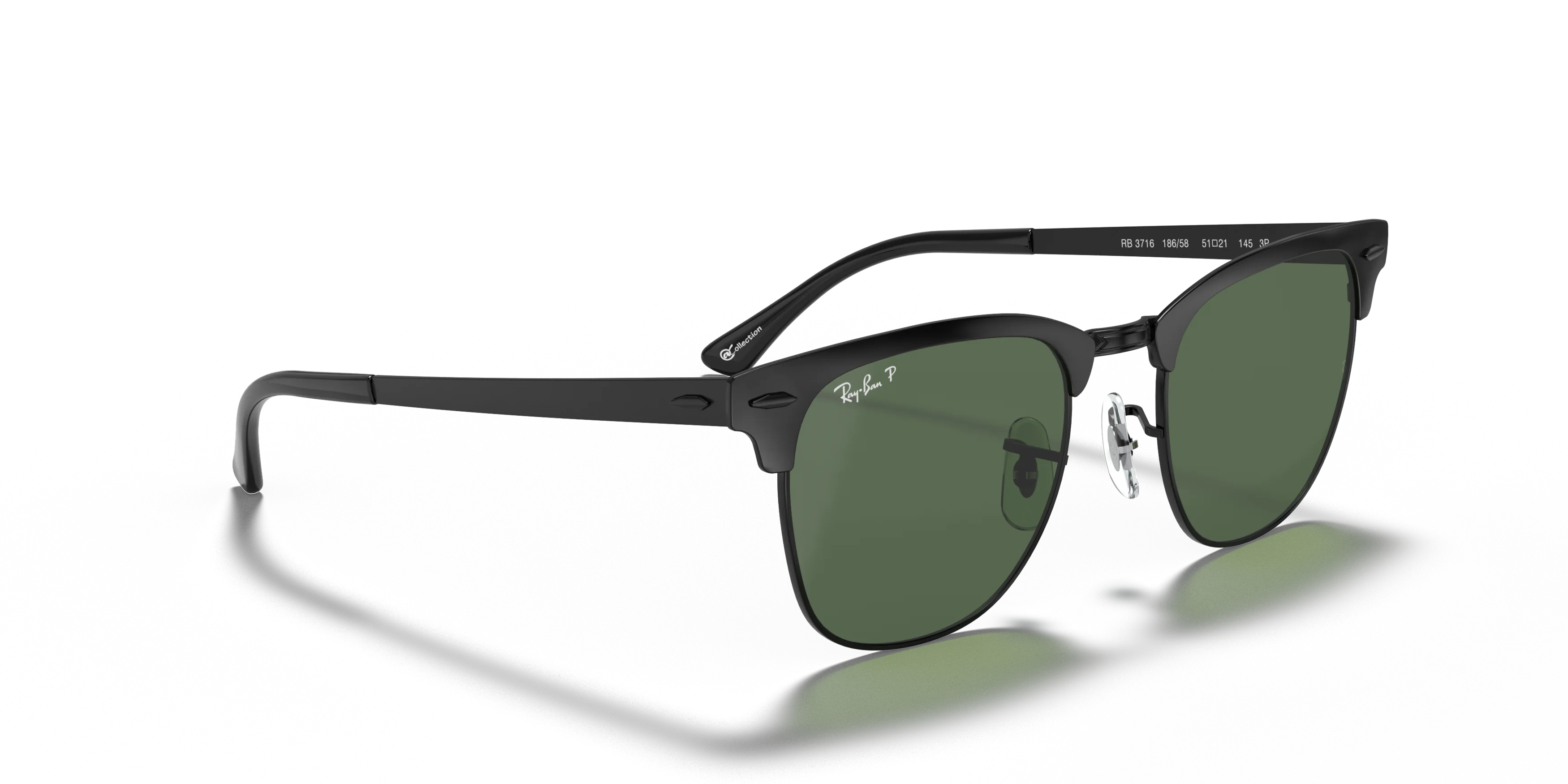 Angle_Right01, Ray-Ban Clubmaster Metal RB3716 186/58