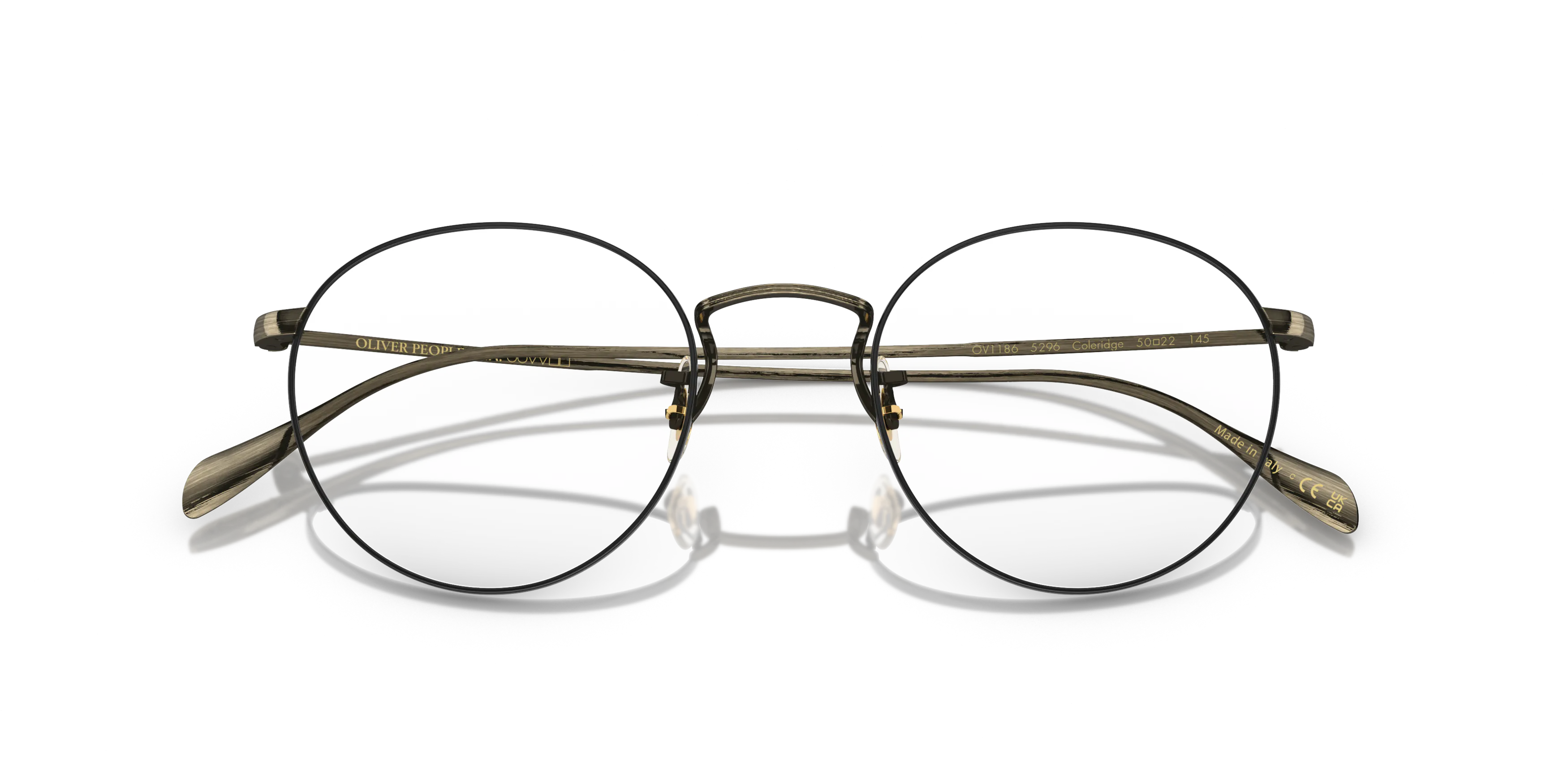 Oliver Peoples OV1186 Coleridge panto Glasses with Gold frame 