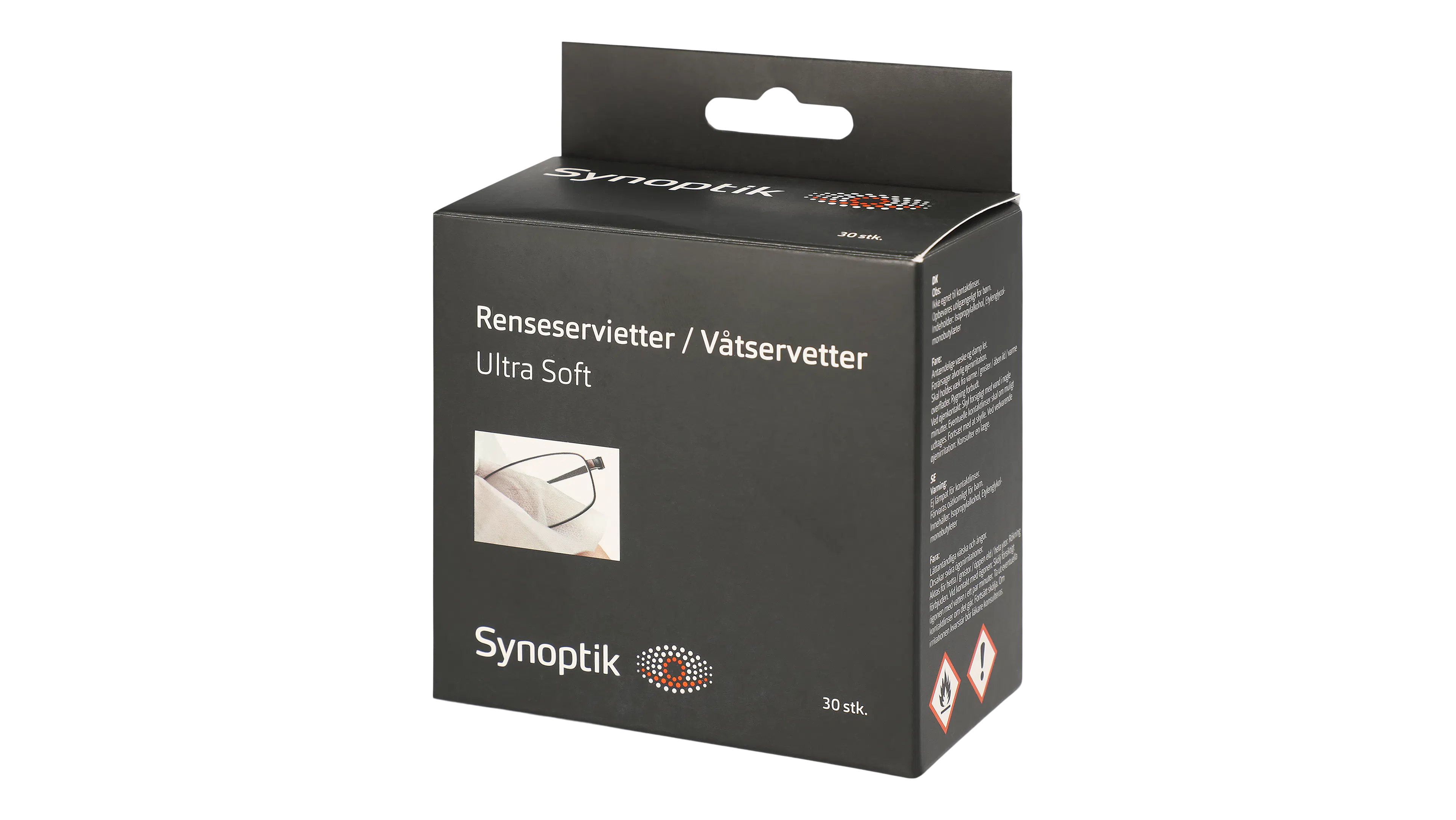 Angle_Left01, Synoptik Tilbehør Renseservietter 30 stk.