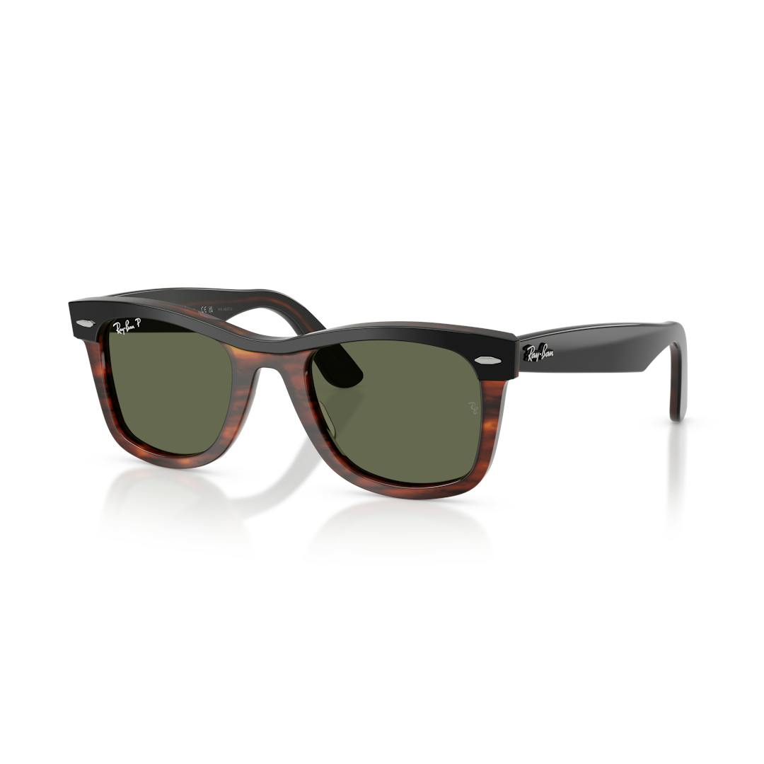 Ray-Ban Wayfarer Street Neat 0RB2240 Solbriller - Firkantede Sort Polariserede Linser