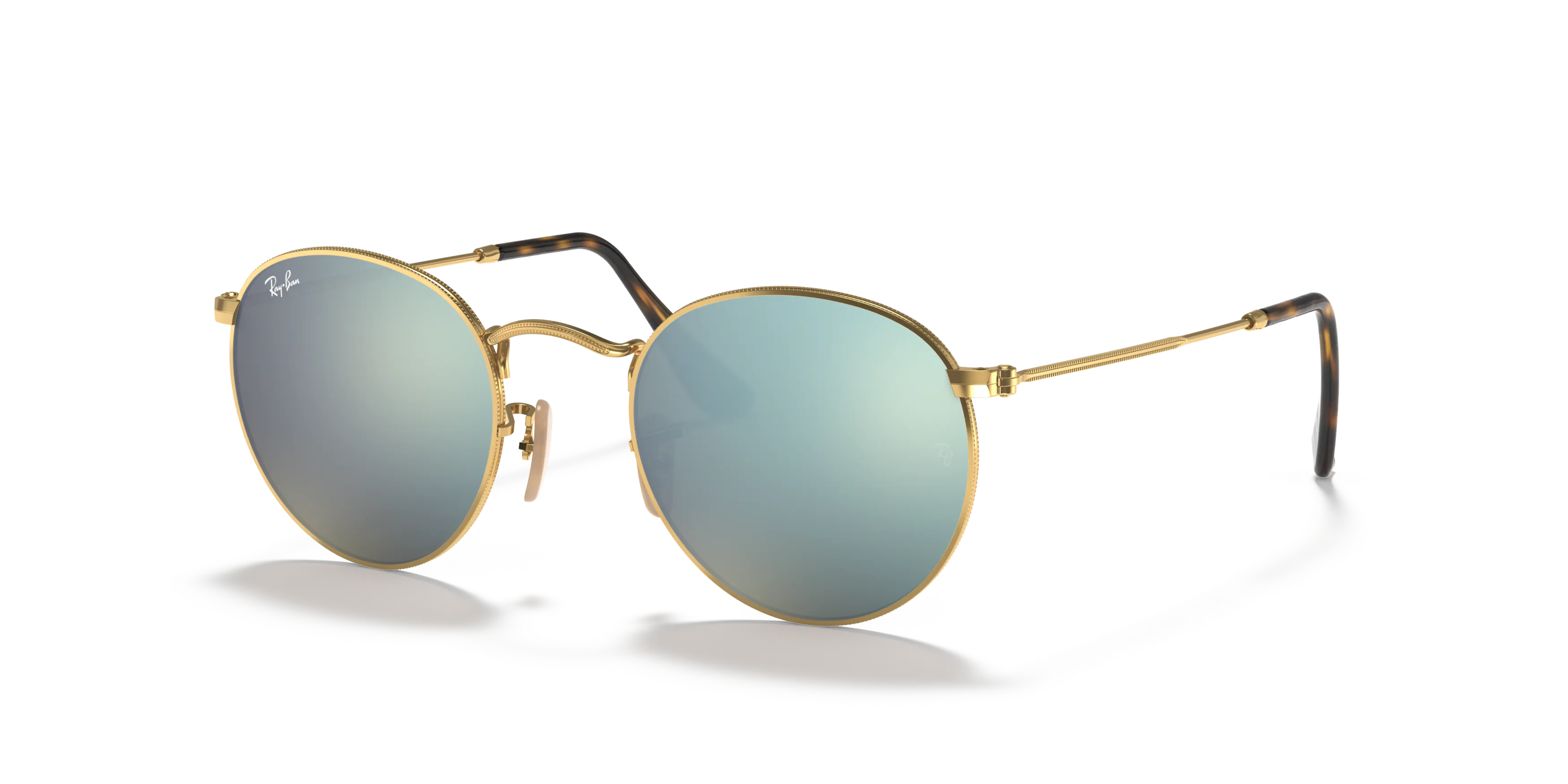 Angle_Left01, RAY-BAN Round Flat Lenses RB3447N 001/30