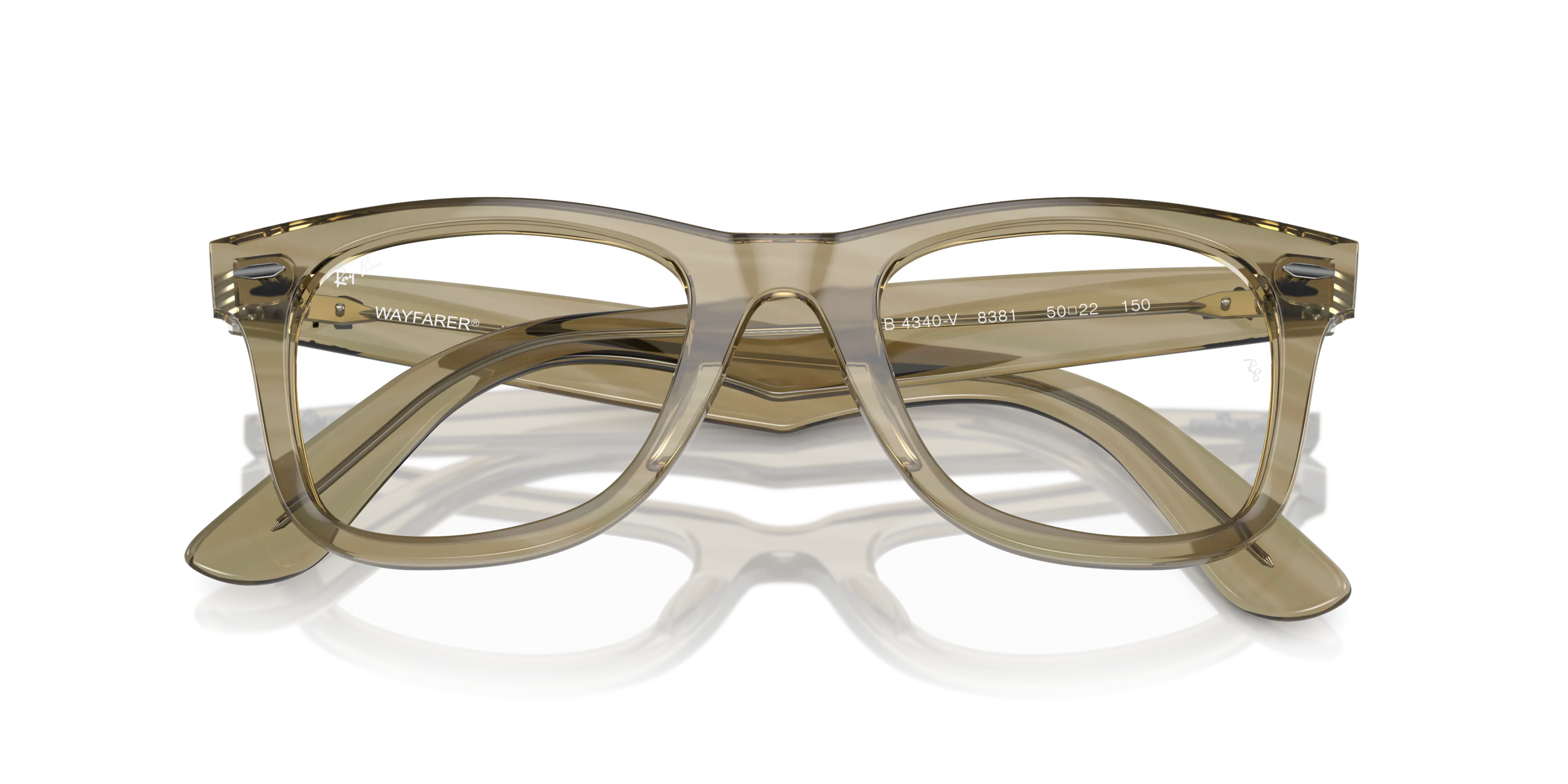 Folded, RAY-BAN Wayfarer Ease Optics Change RX4340V 8381