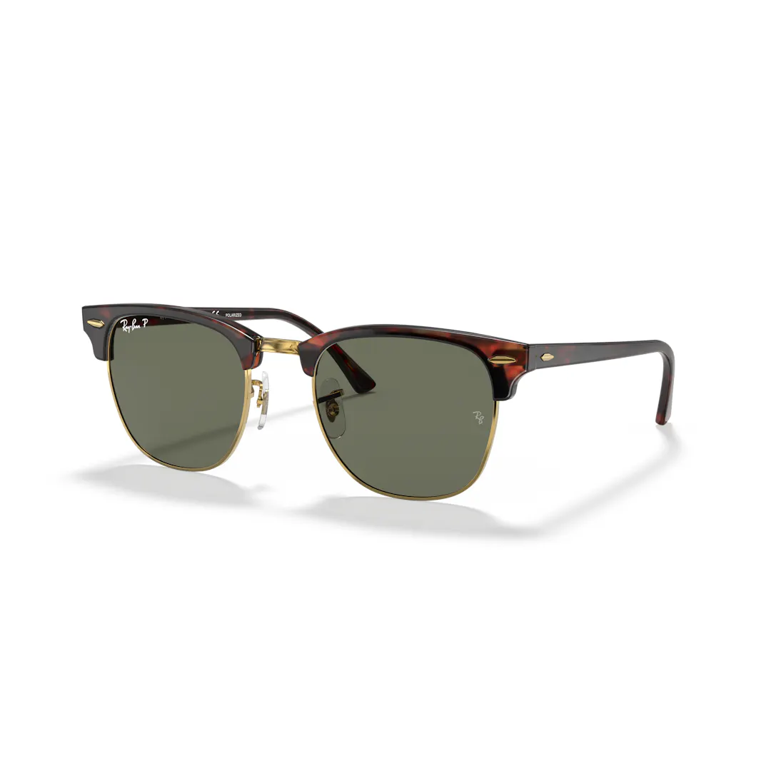 Ray-Ban Clubmaster Classic 0RB3016 Solbriller - Firkantede Skildpadde Polariserede Linser