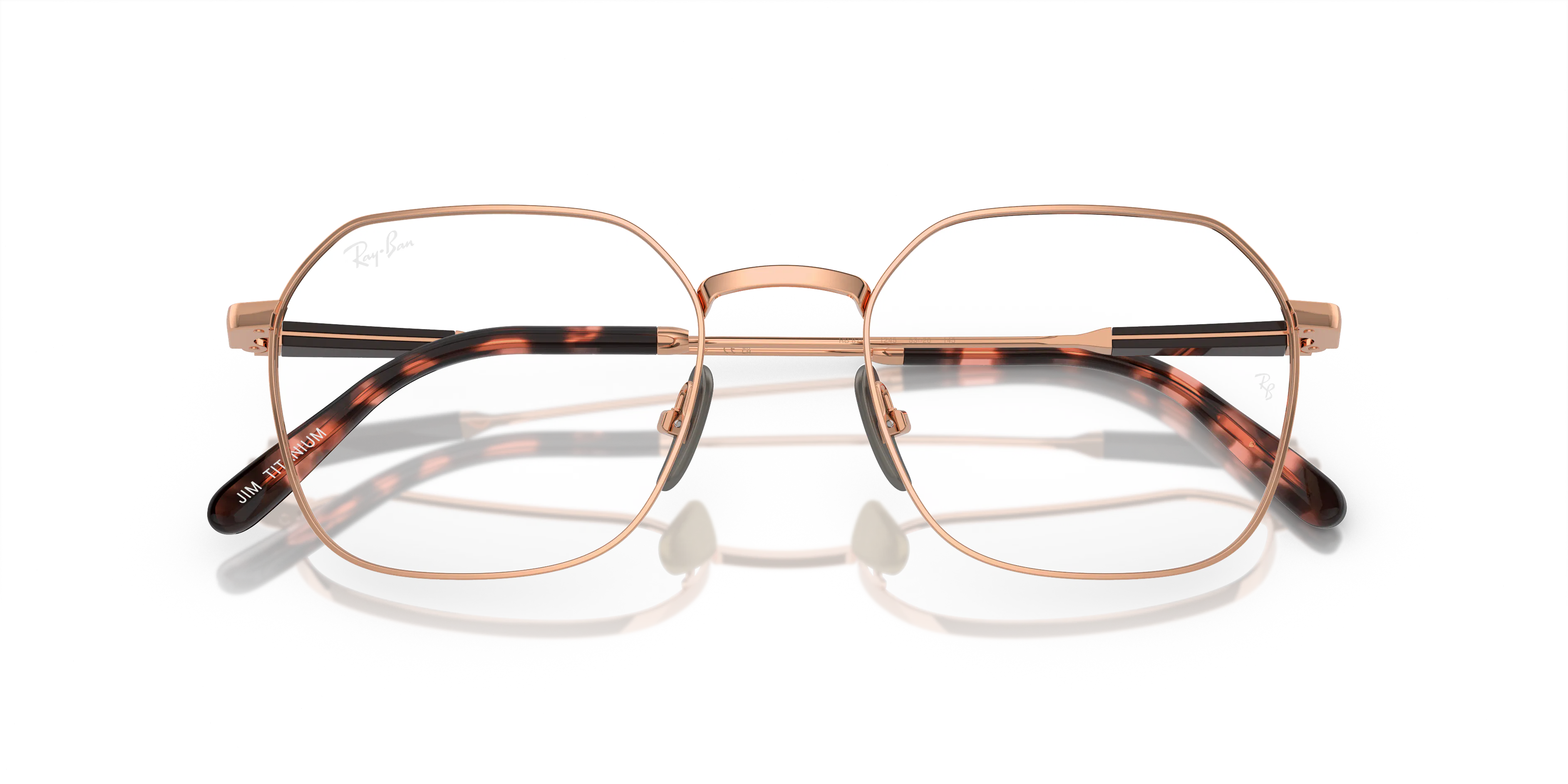 Folded, RAY-BAN Jim Titanium Optics RX8794 1245