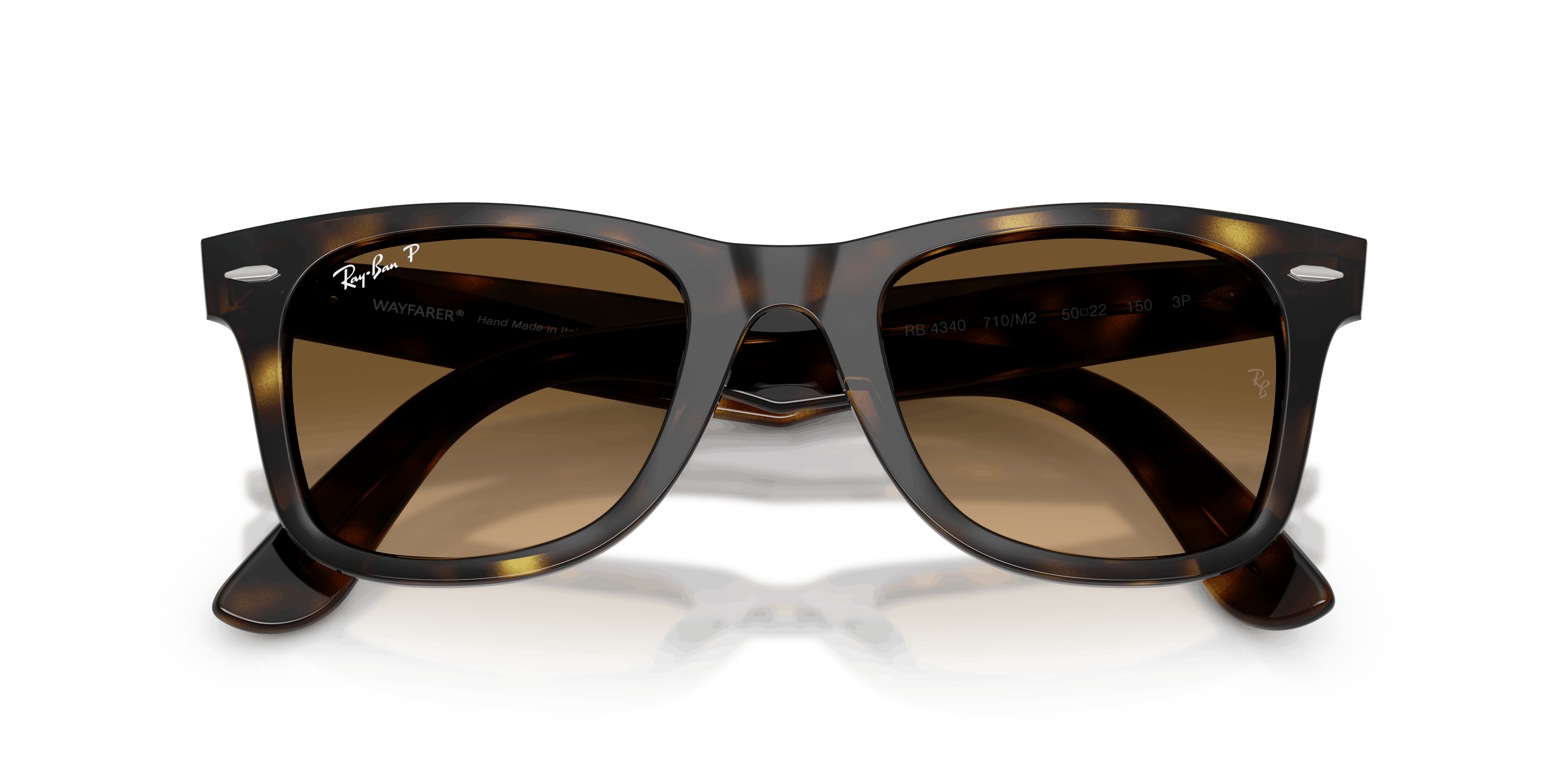 Folded, Ray-Ban Wayfarer Ease RB4340 710/M2