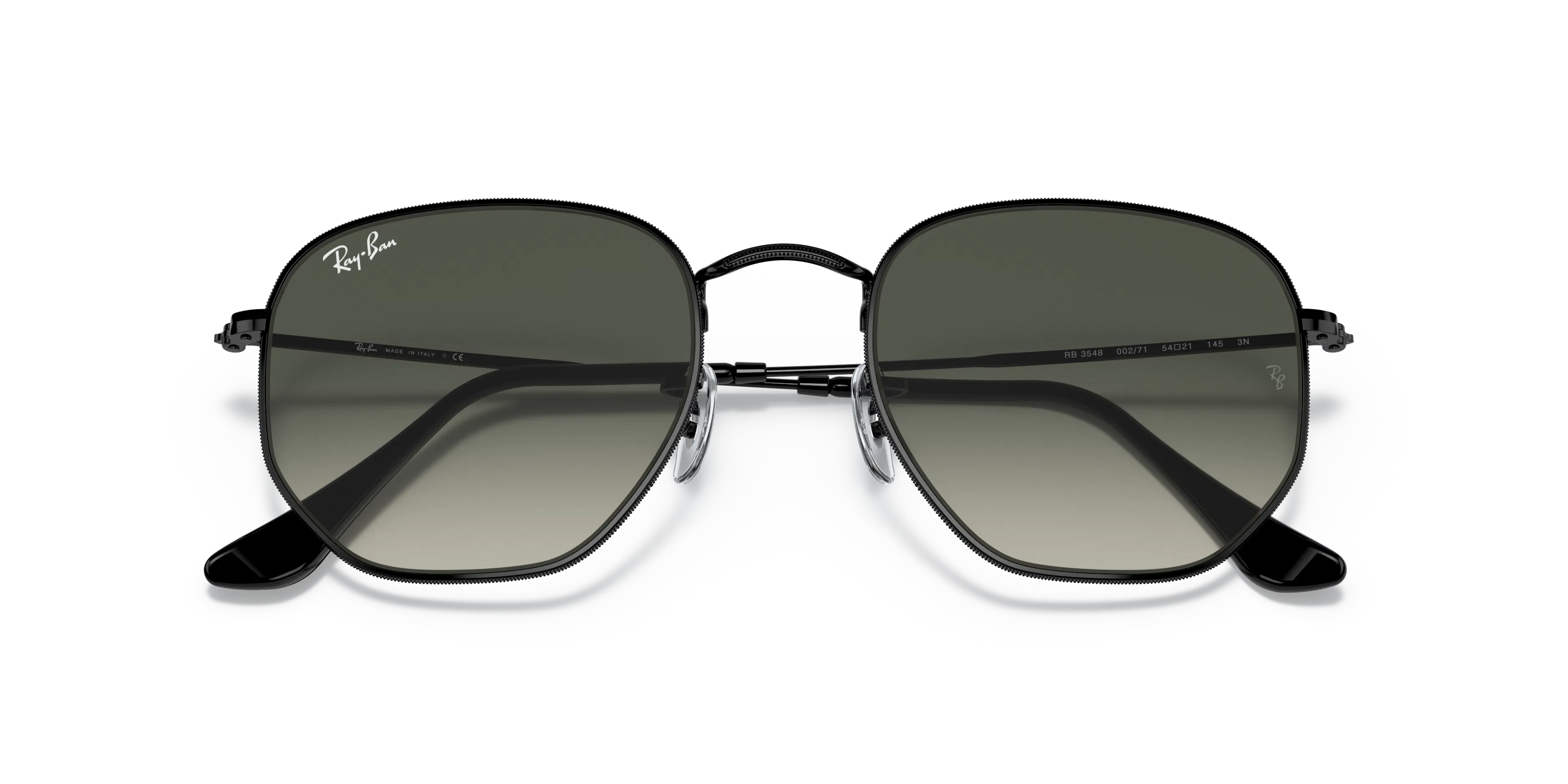 Ray-Ban RB3548 Hexagonal Unisex Geometrici Neri XL | GrandVision