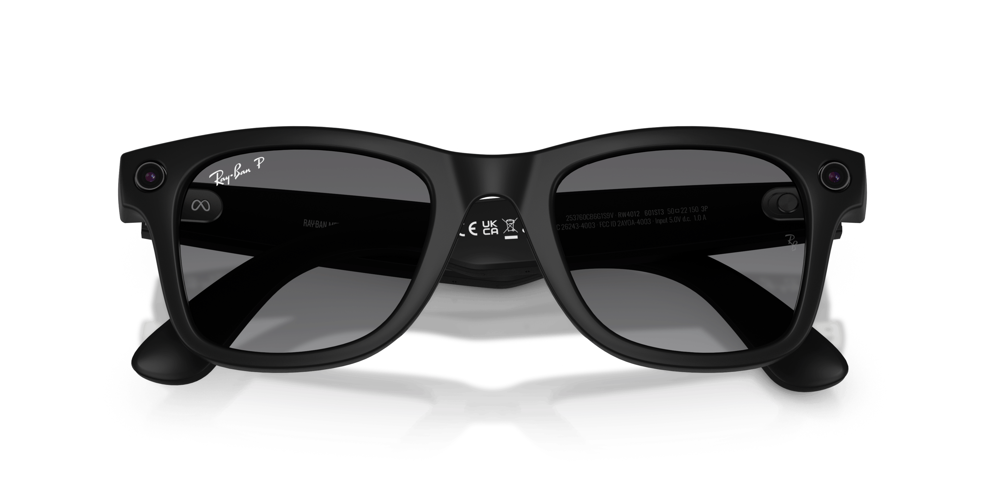 Folded, Ray-Ban Meta Wayfarer RW4012 601ST3