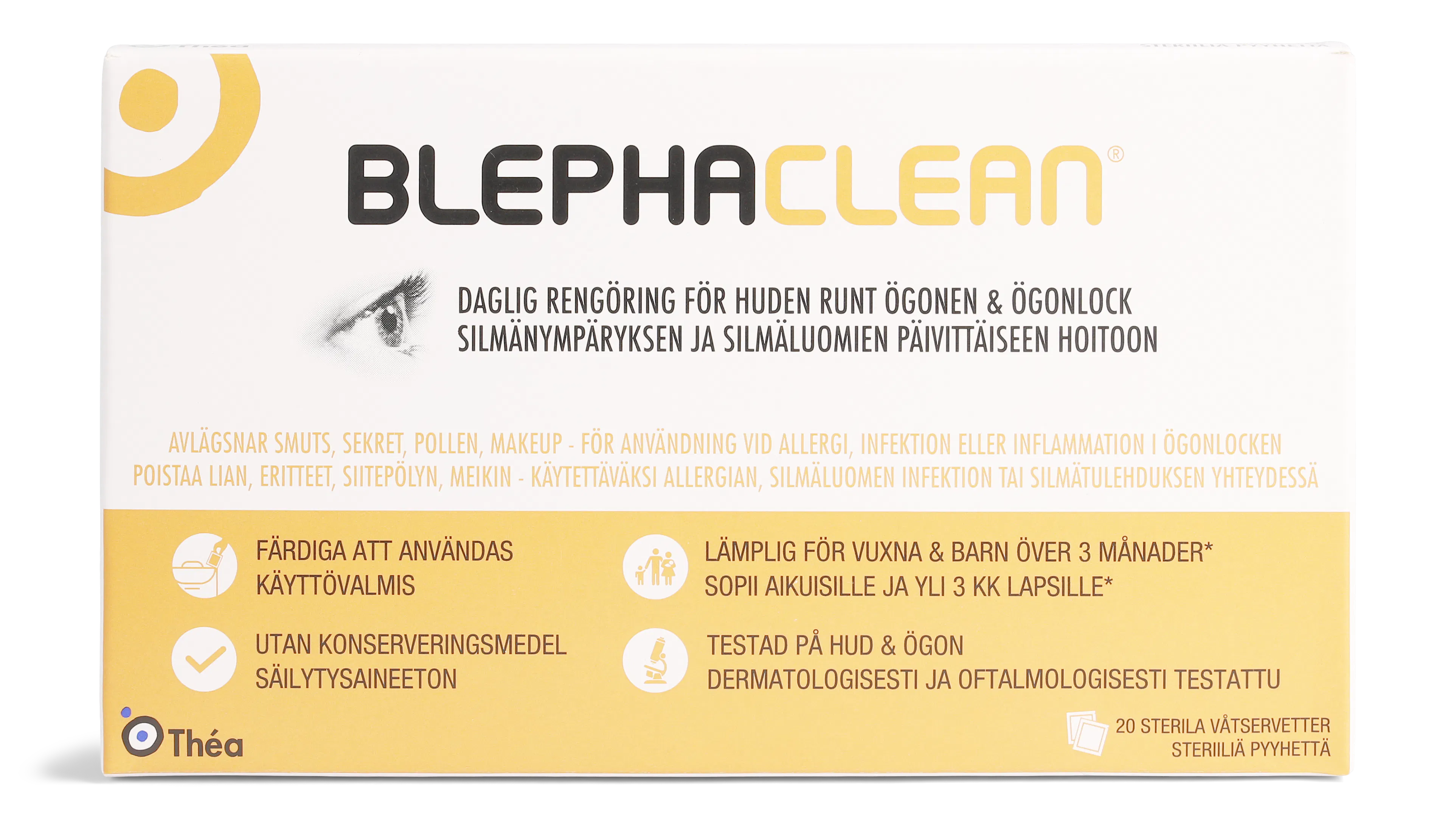 Front, Blephaclean För Torra Ögon 20st