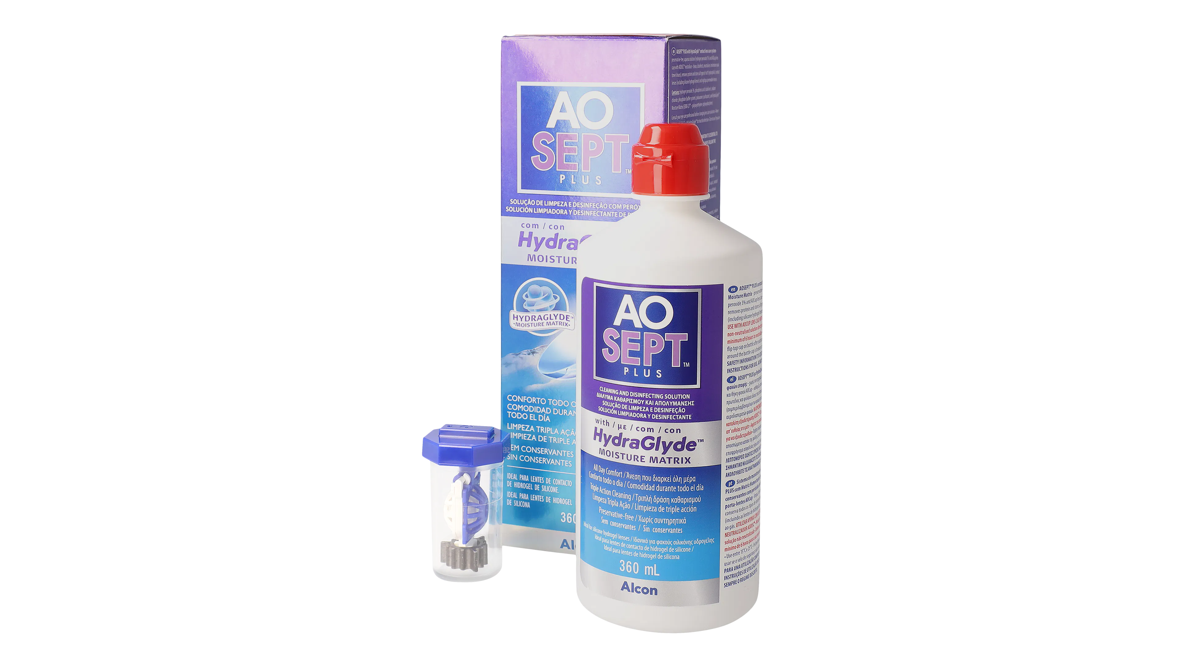 Open_Box, Aosept Plus with HydraGlyde Peróxido 360ml